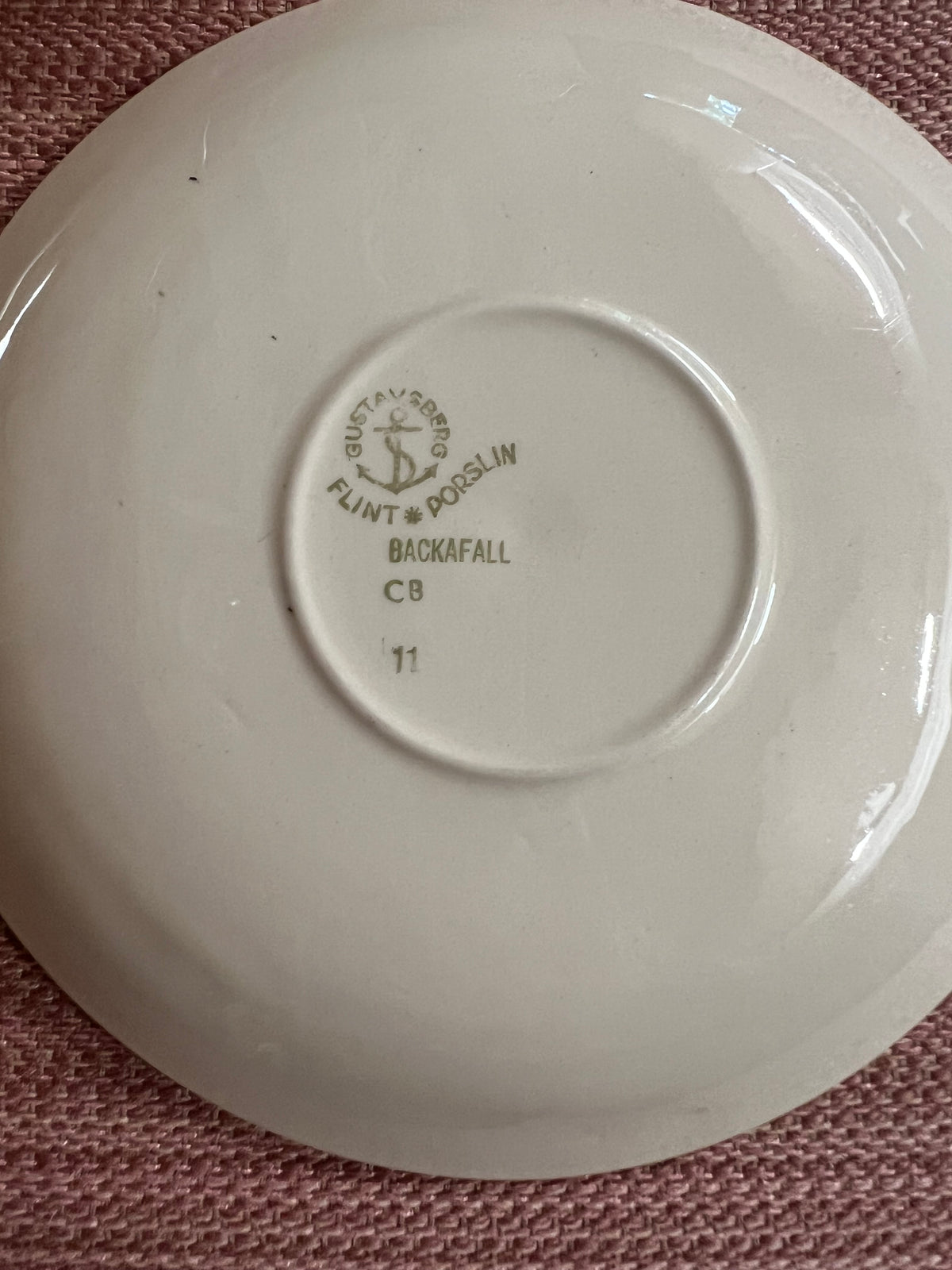2 set Kaffe/tekopp med fat - BACKAFALL Gustavsberg