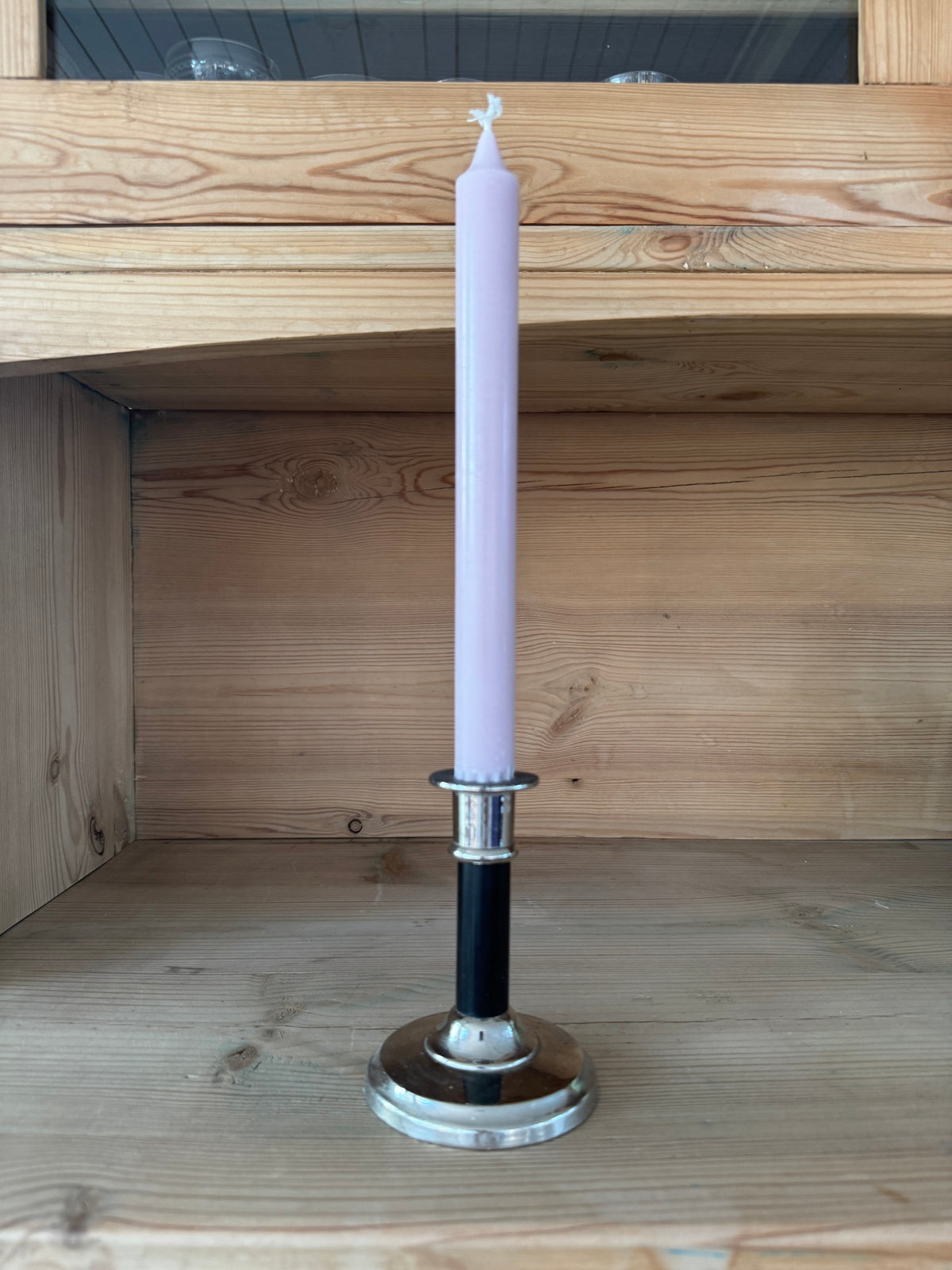 Art deco ljusstake i svart