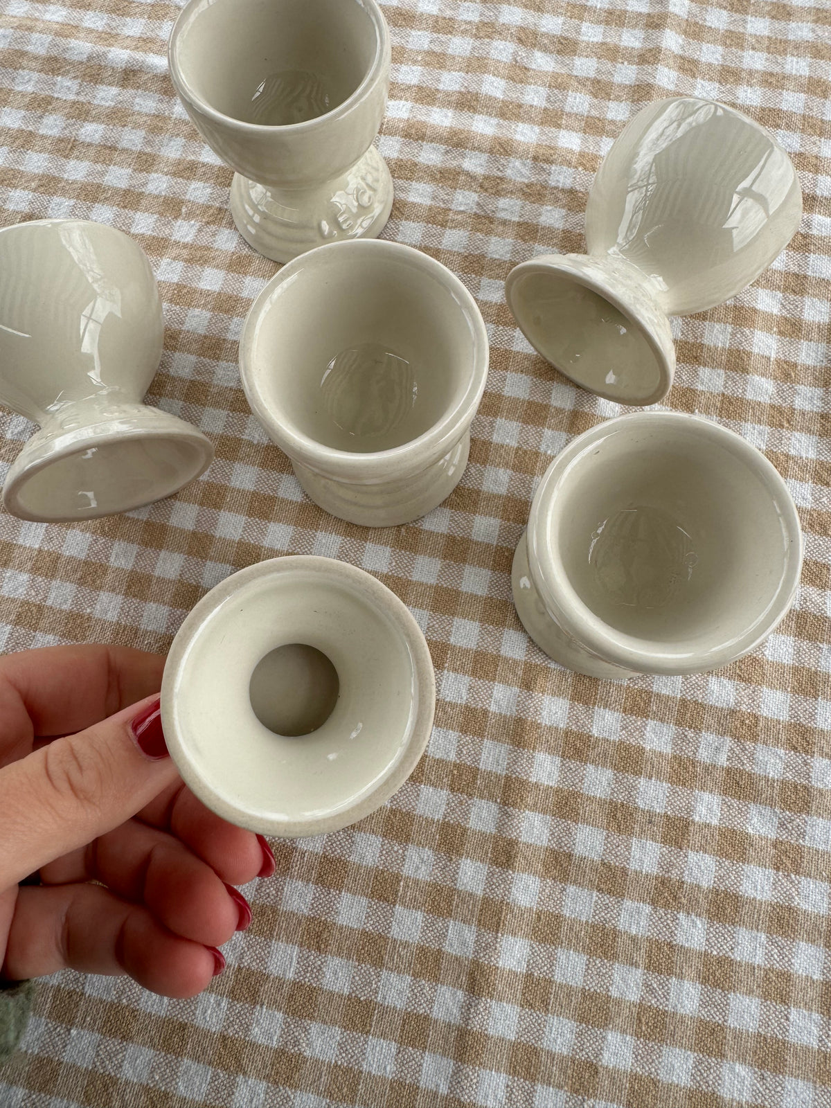 6st äggkoppar LE CREUSET
