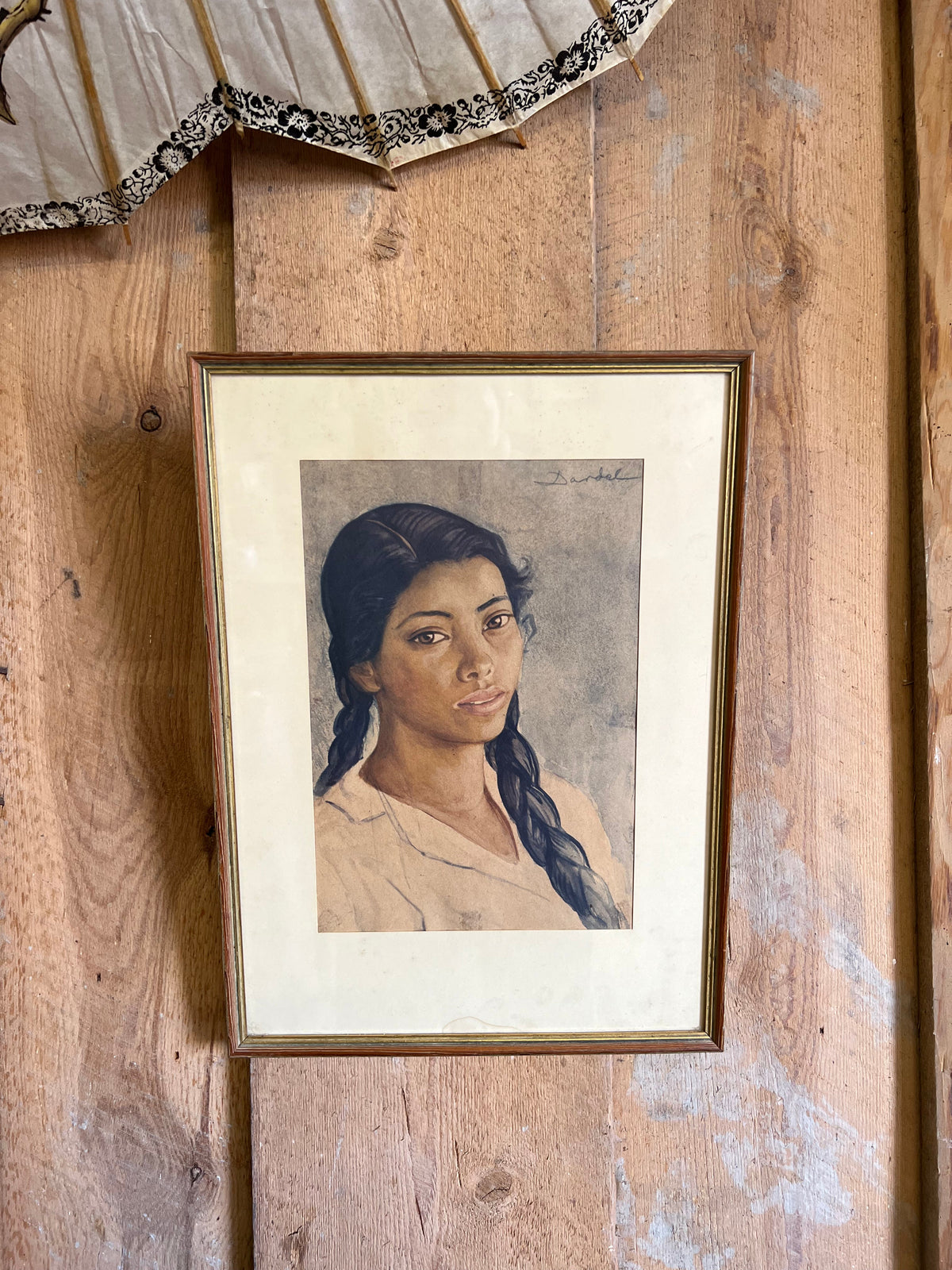 Nils Dardel tavla med vackert motiv och träram