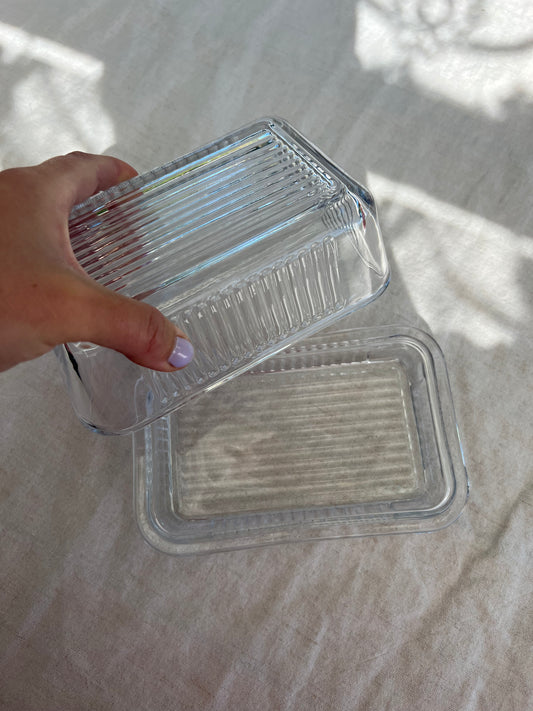 Smörbytta i glas