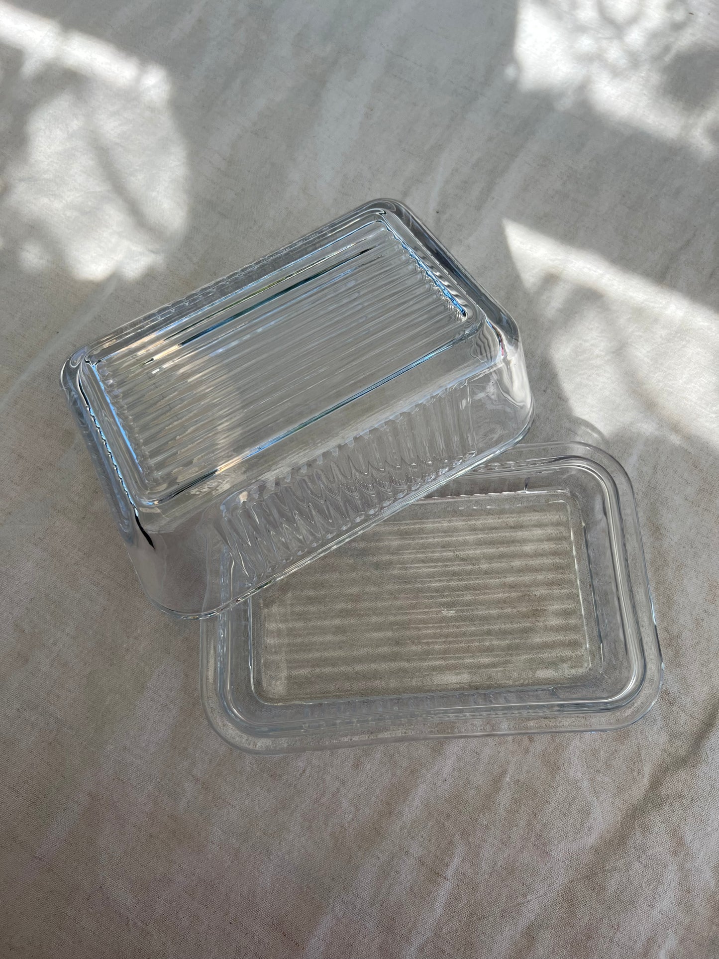 Smörbytta i glas