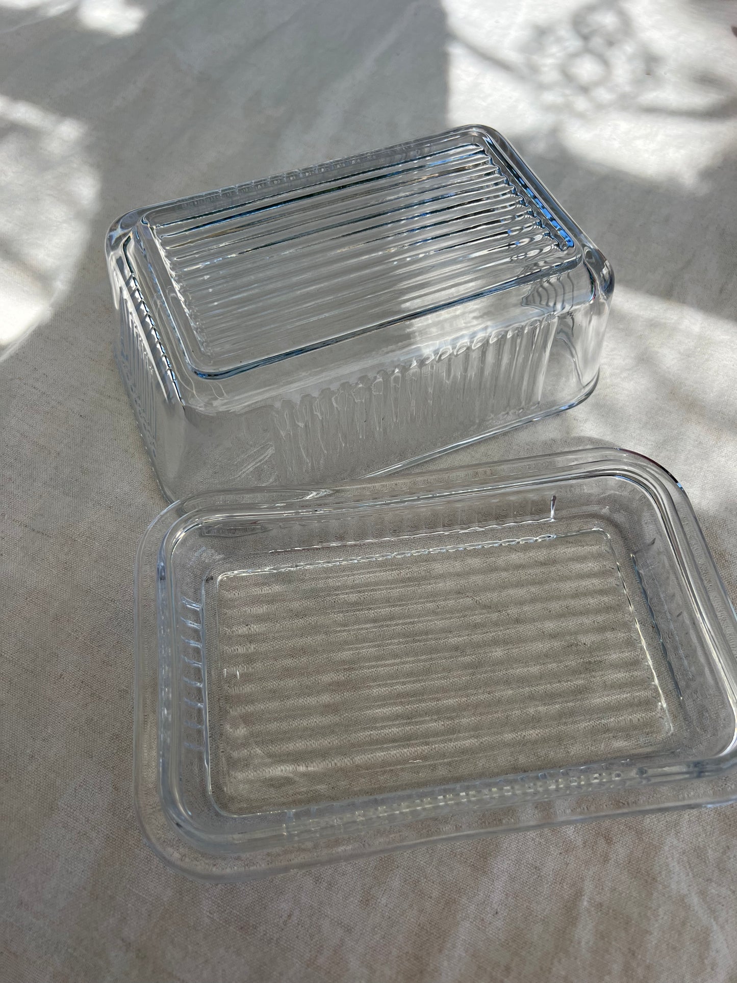 Smörbytta i glas