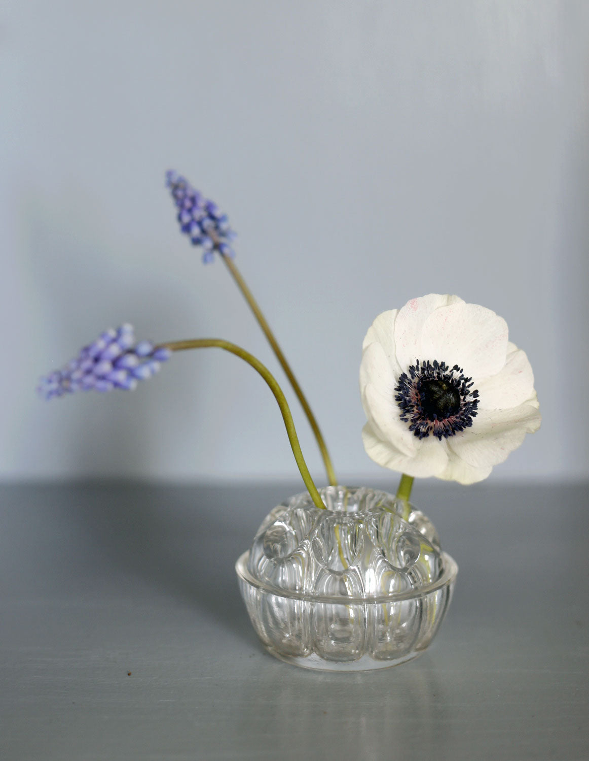 Blomsterfakir i glas stängd botten