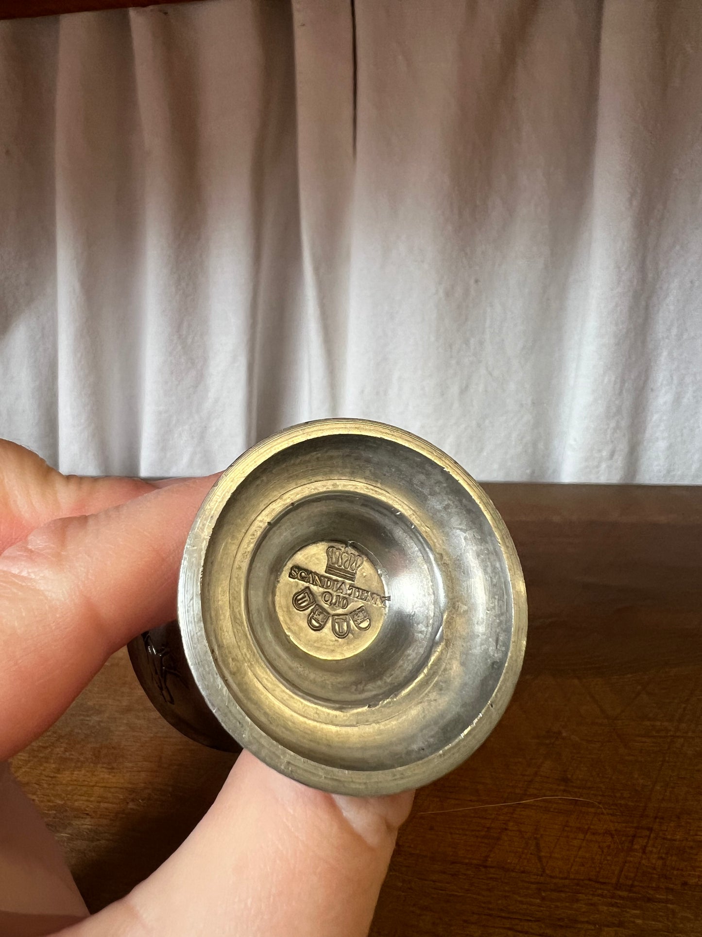 Äggkoppar i svenskt tenn, 5st
