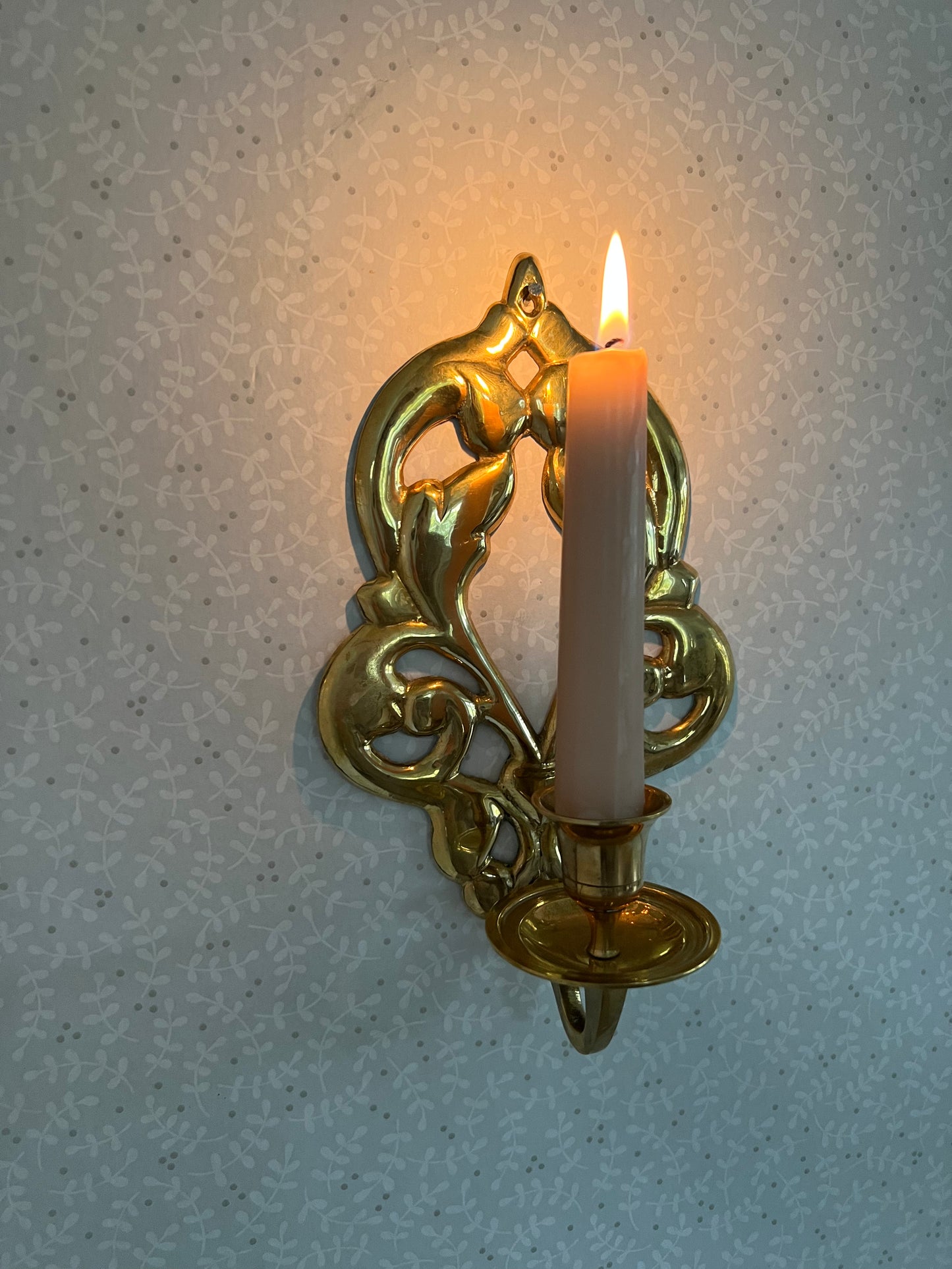 Väggljusstake i mässing