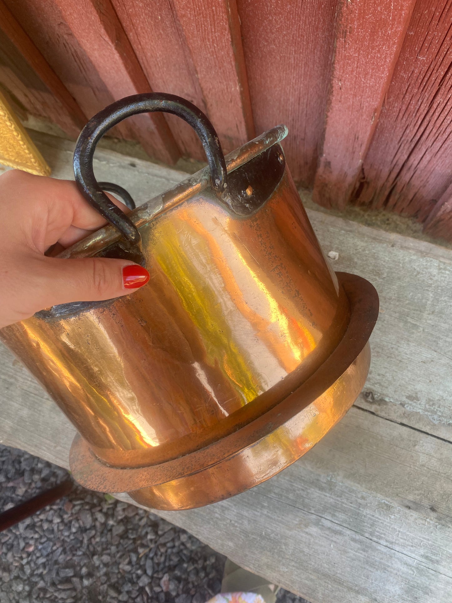 Stor planteringskittel med handtag