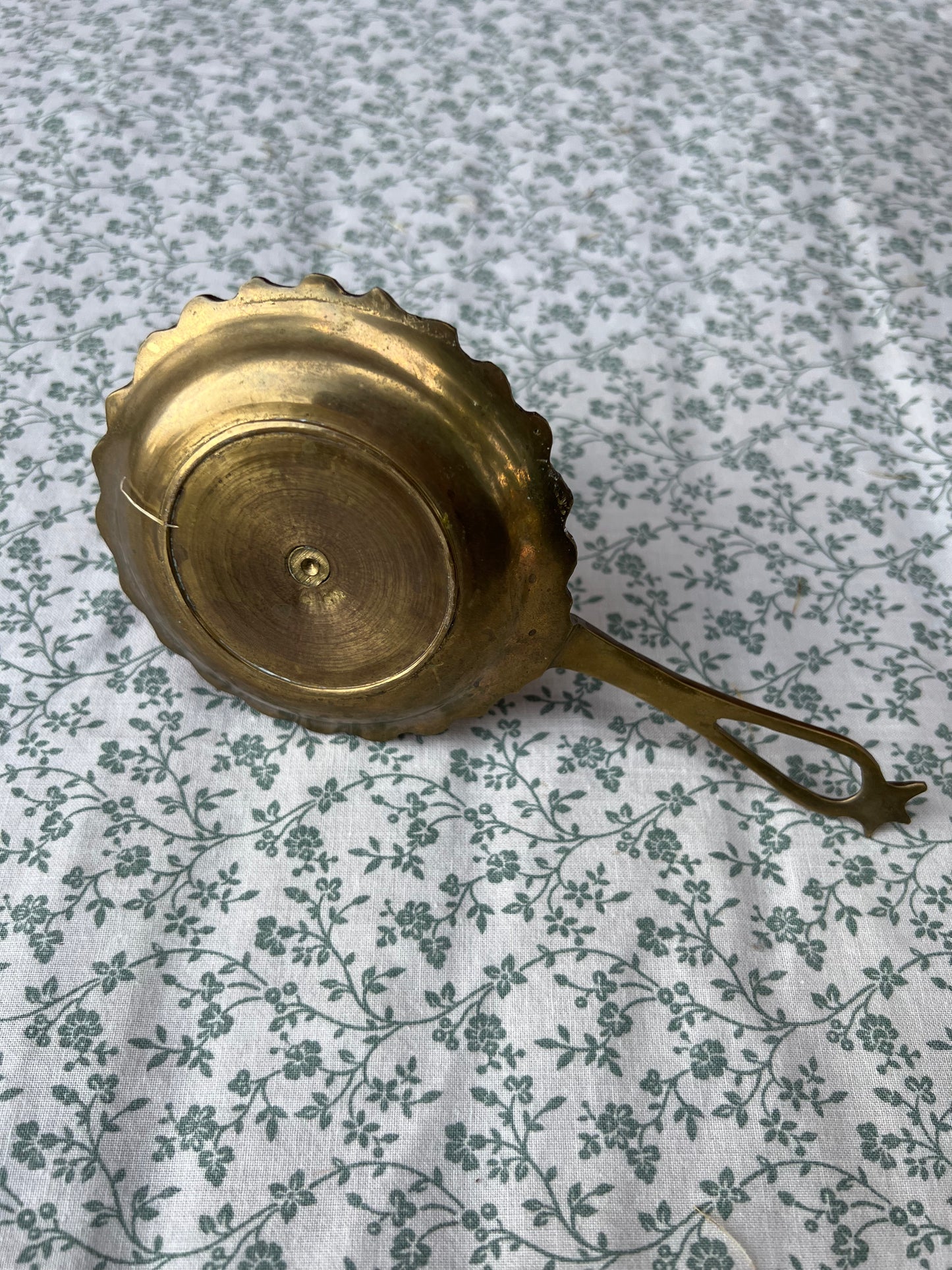 Mässingsljusstake med handtag - stjärna