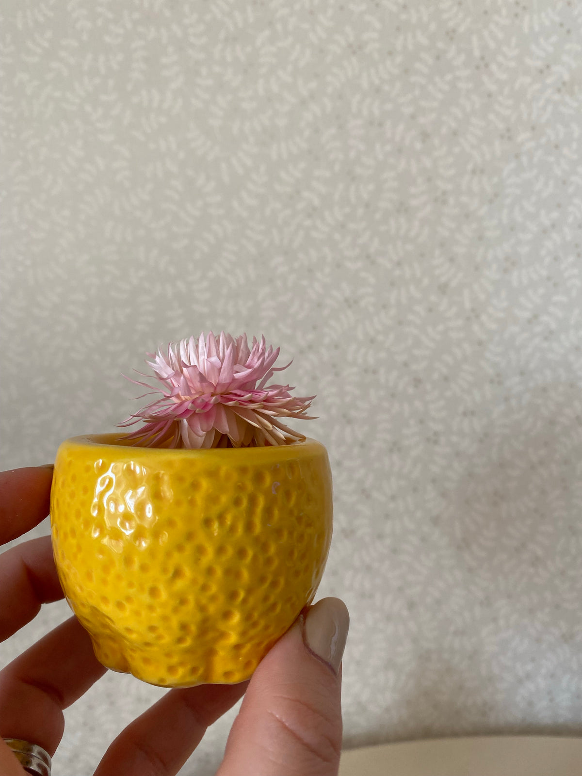 Tre små skålar/äggkoppar - citron