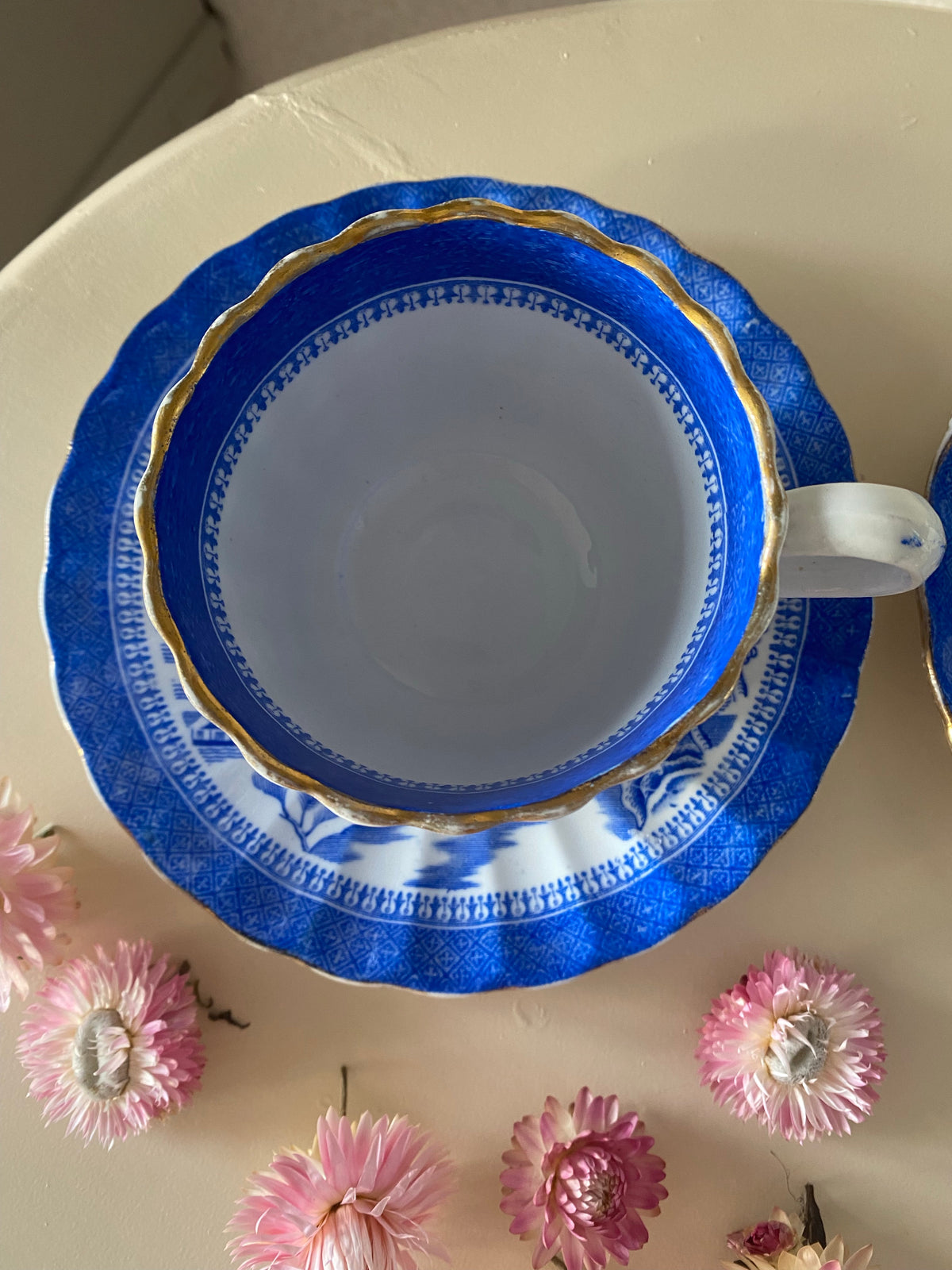 Paret kaffekoppar med fat - WILLOW Gustavsberg
