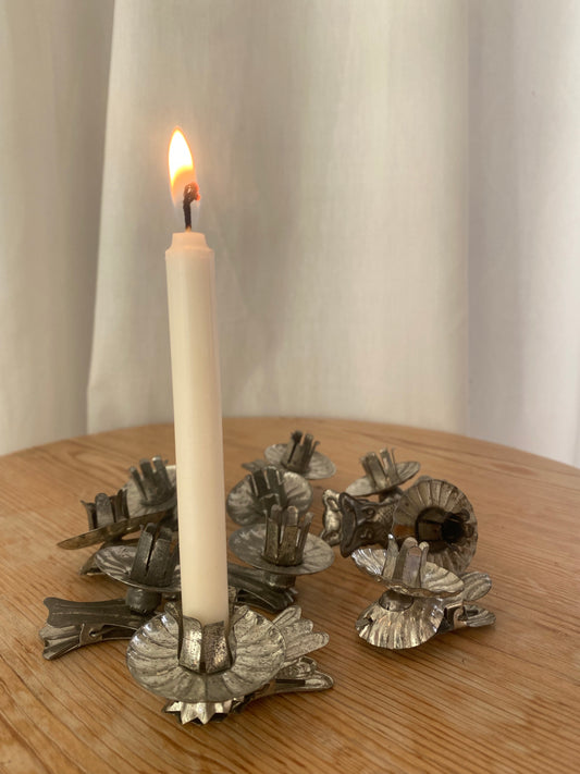 10st äldre julgransljushållare