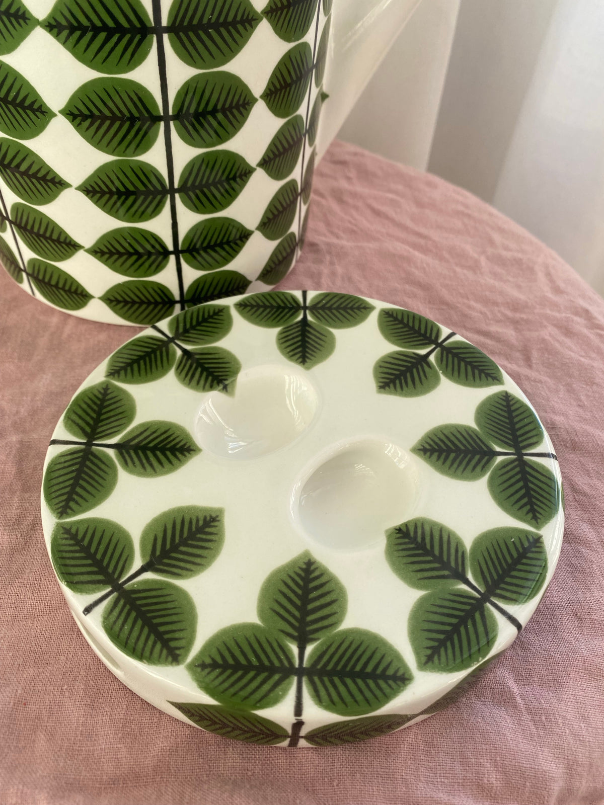 Berså kaffe/tekanna ~ Stig Lindberg Flintgods F555 Gustavsberg