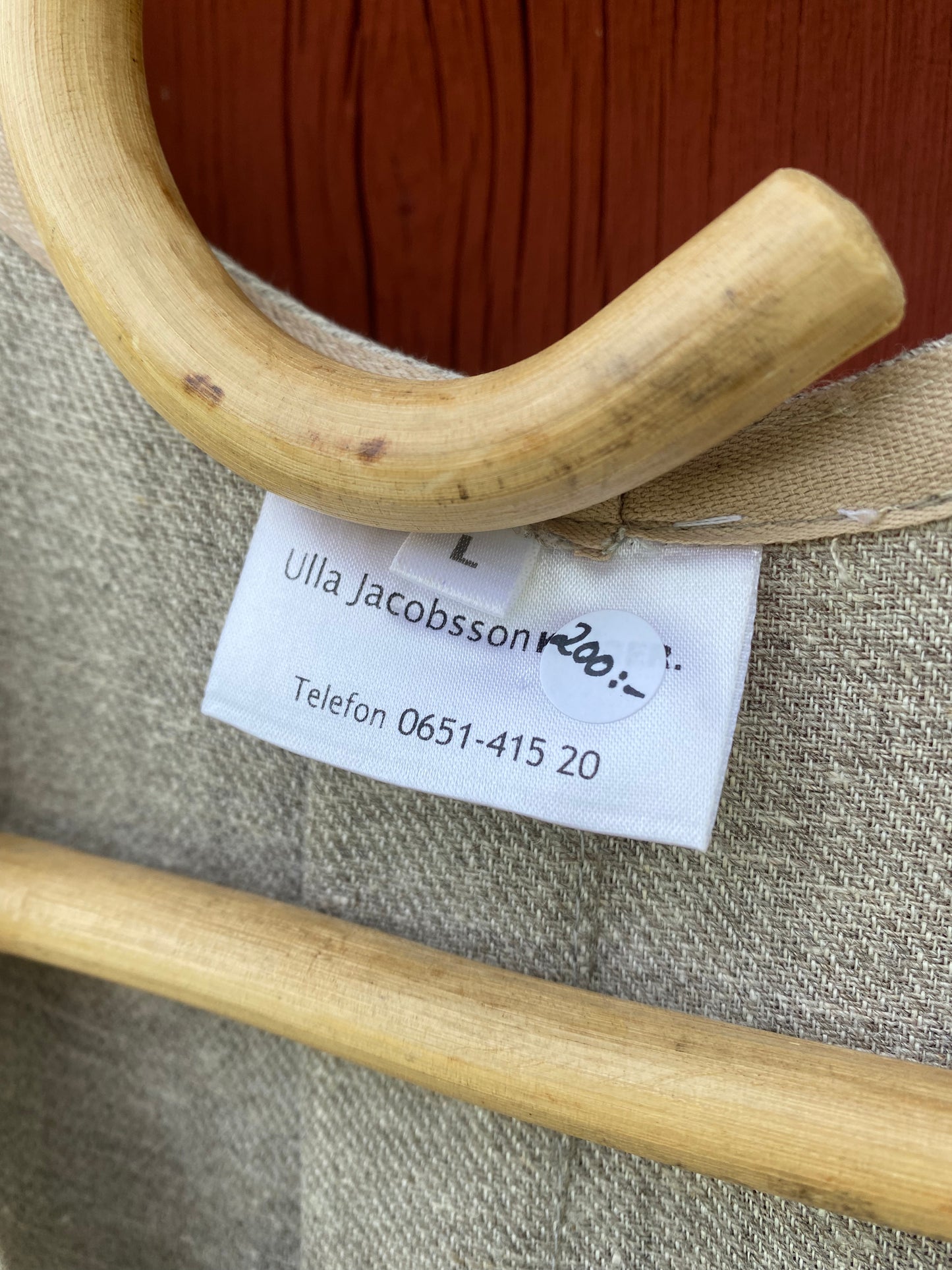 Lång väst i linne