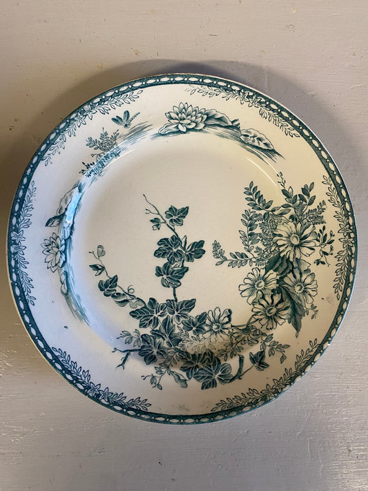 Mattallrik i grönvitt - FLORA