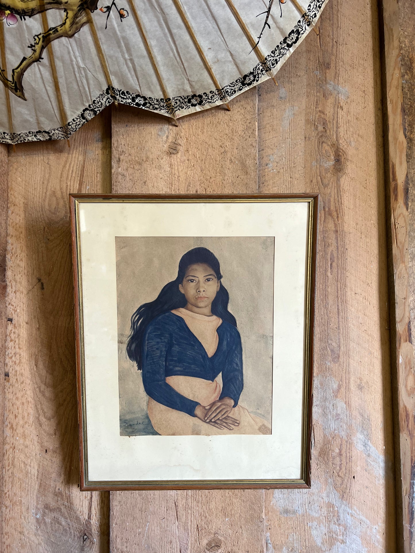 Nils Dardel tavla med vackert motiv och träram