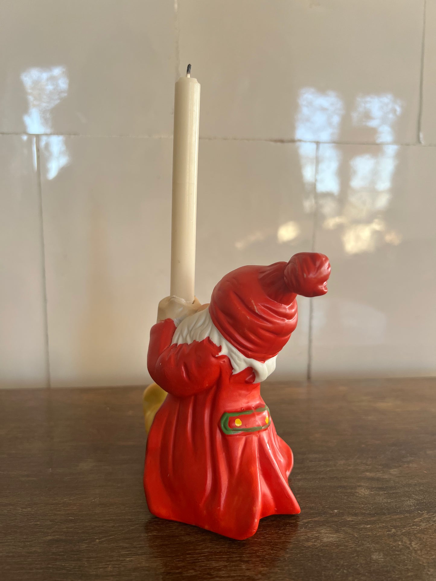 Tomte med ljushållare