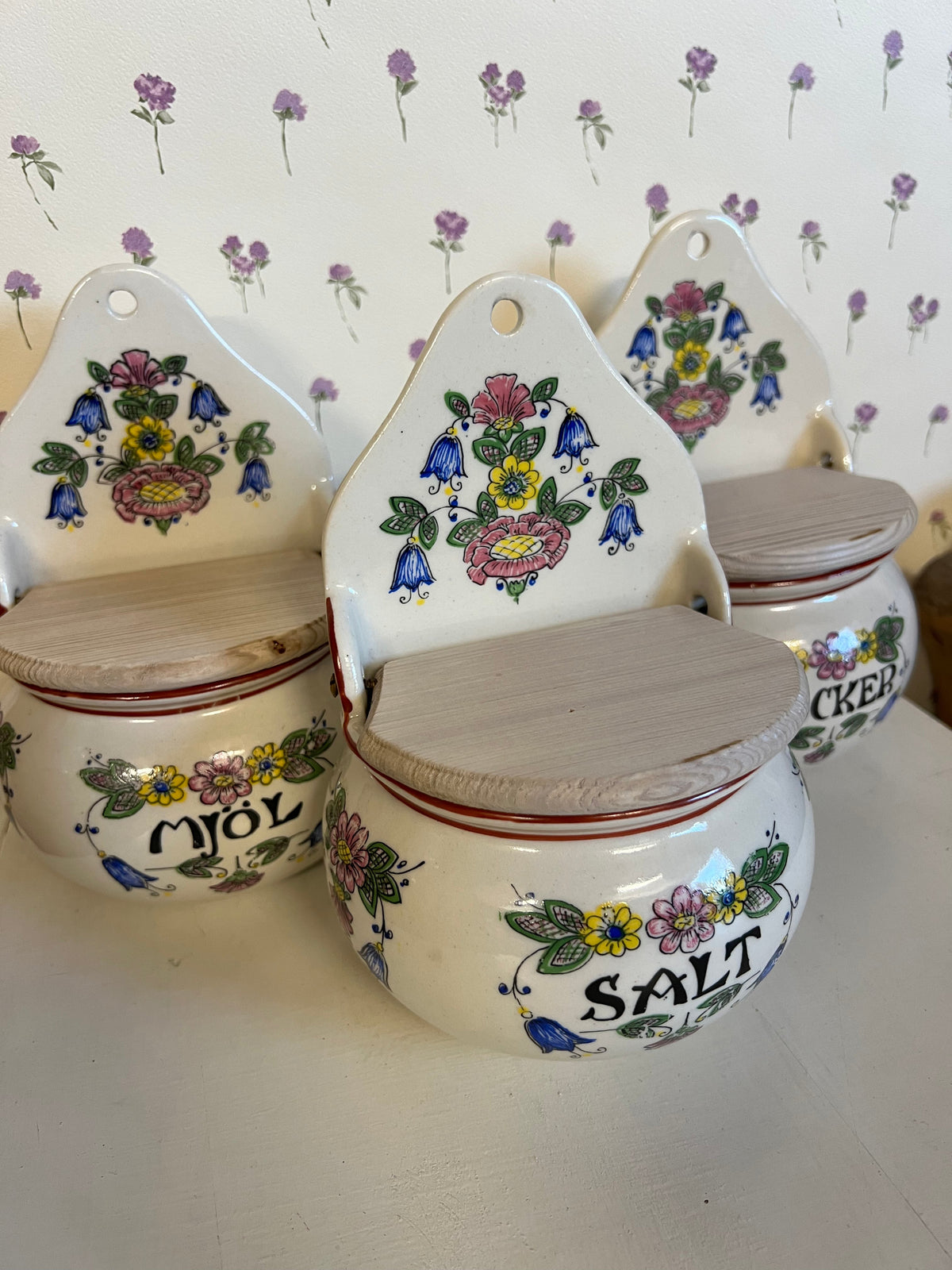Väggskål med lock - Socker