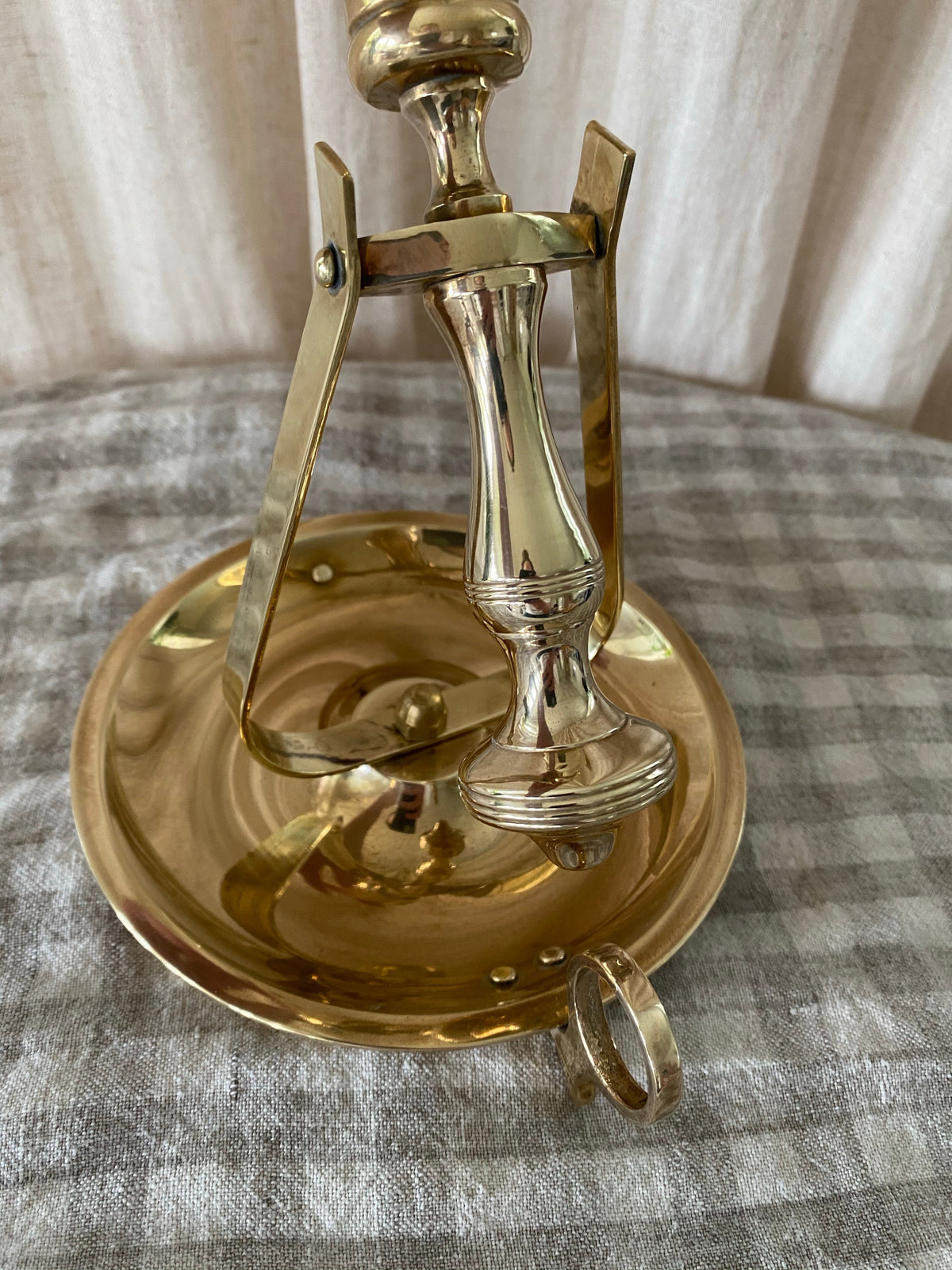 Mässingsljusstake - pendel
