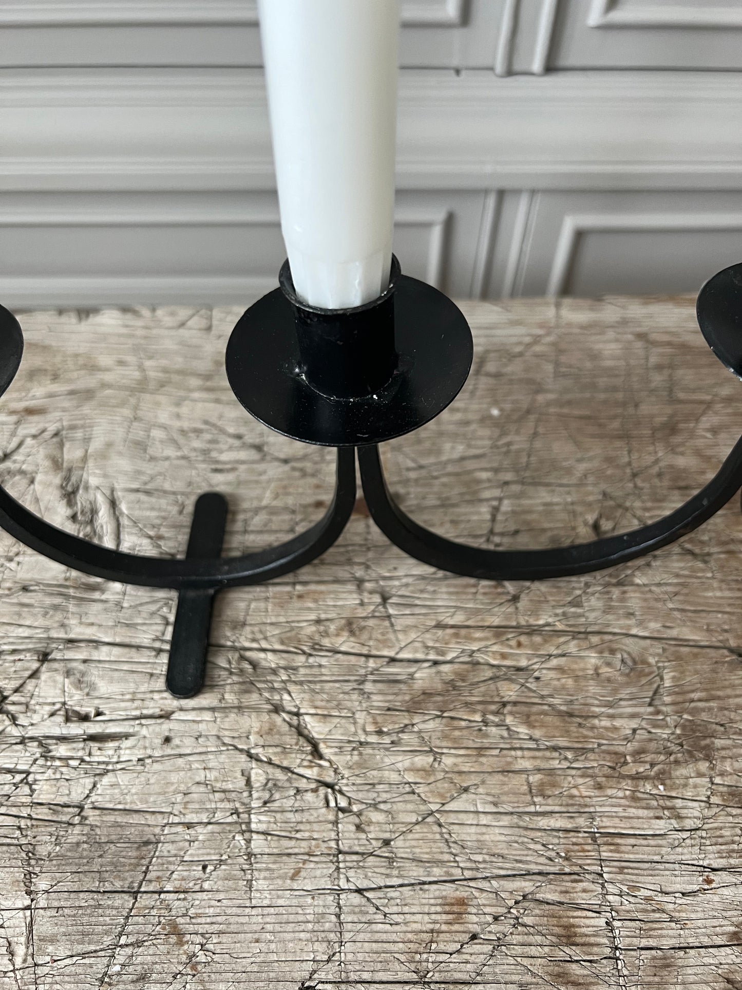 Adventsljusstake i smide