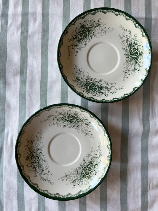 Kaffekoppsfat - Grön Anna Rörstrand 2st