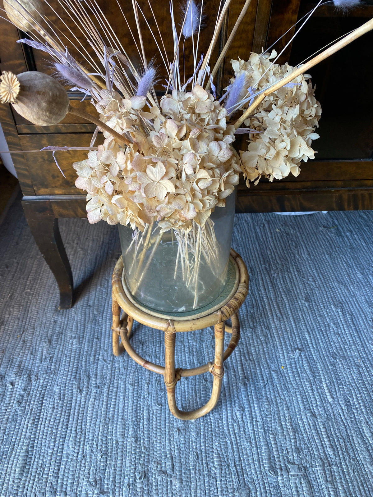Blompall i bambu