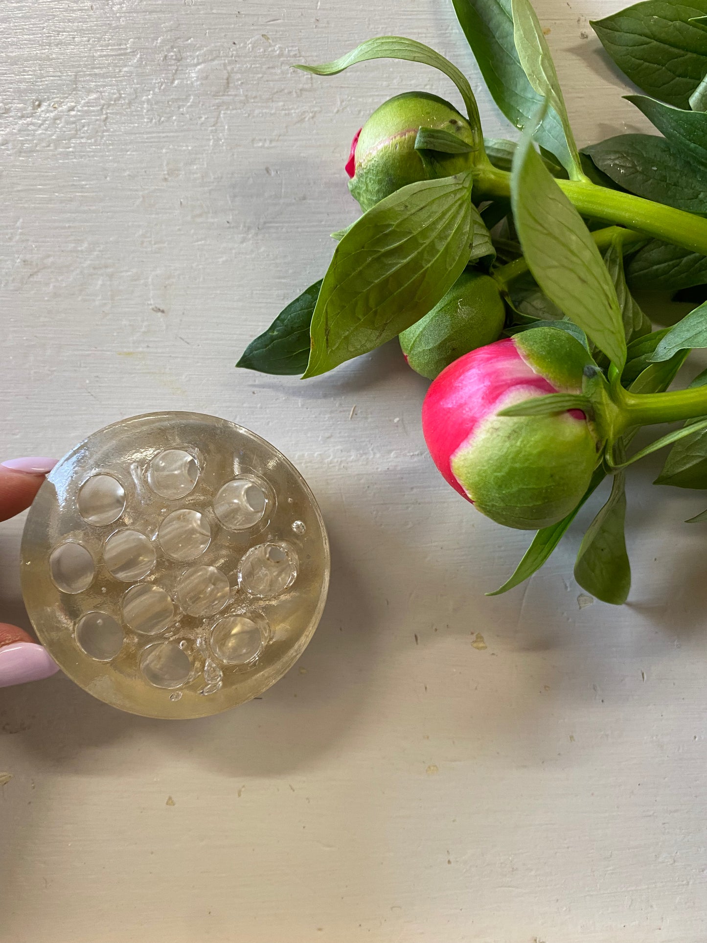 Blomsterfakir i klarglas - Ikebana