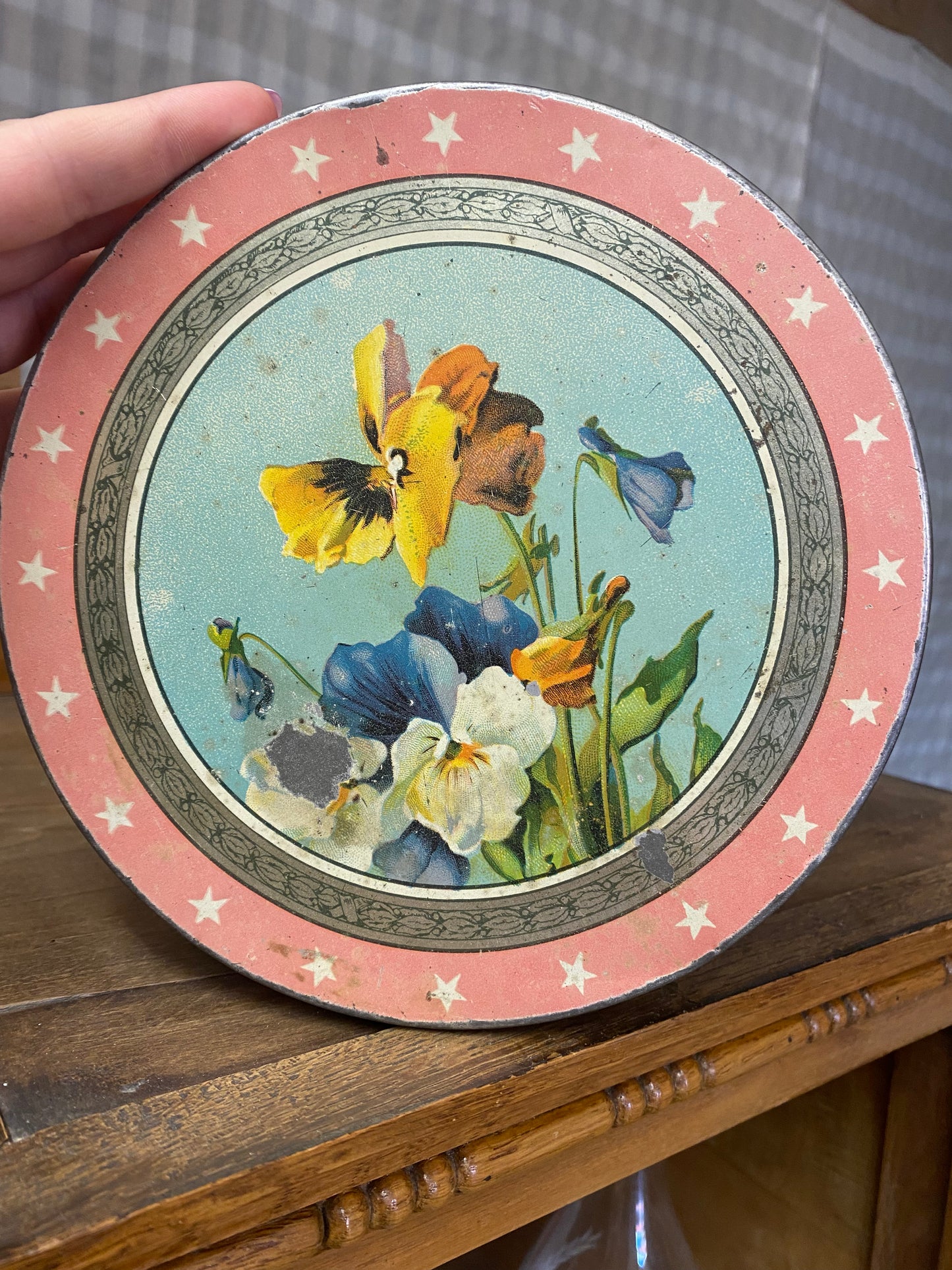 Mazetti plåtburk - blommor