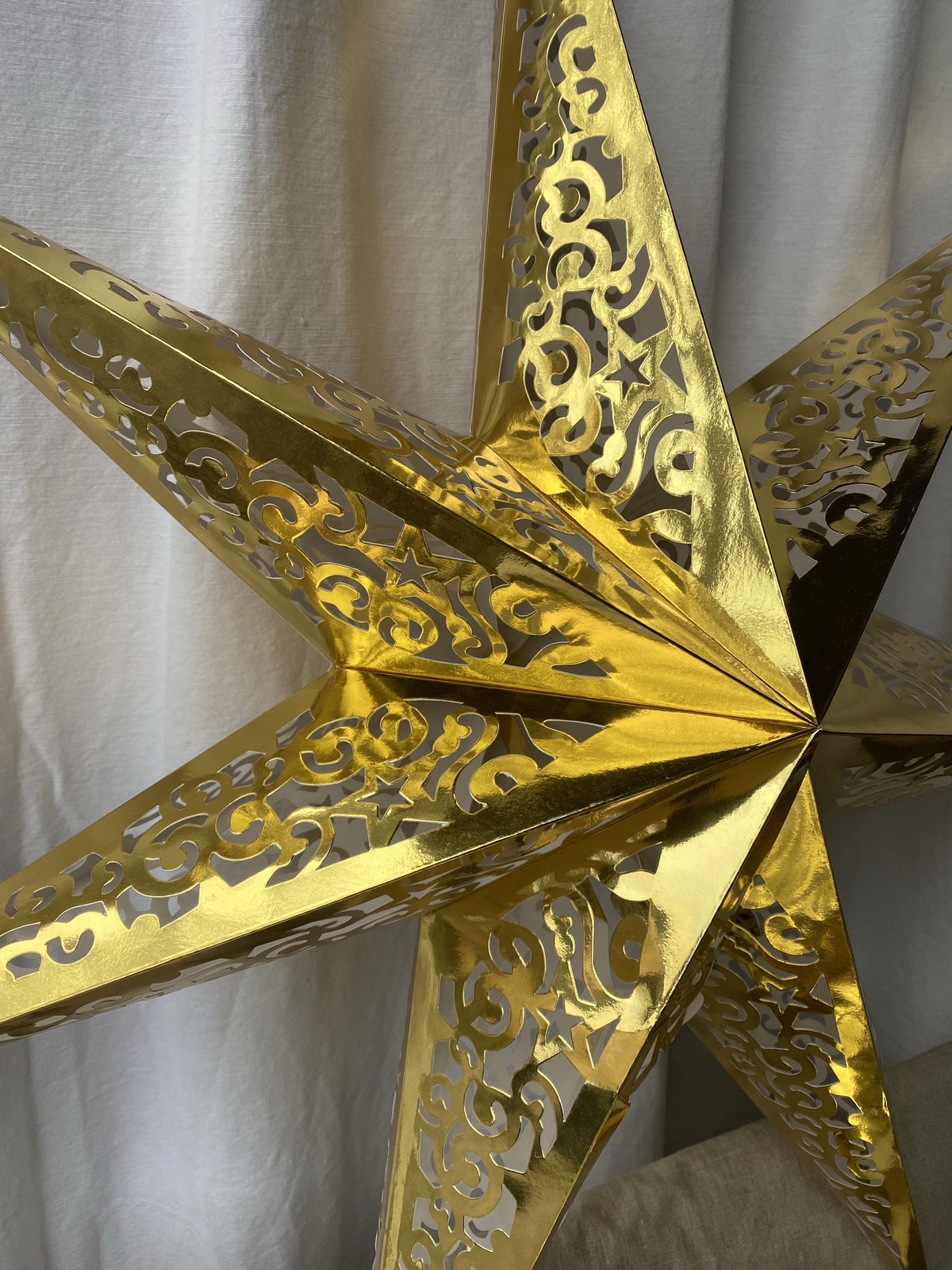 Adventsstjärnor ~ guld 2st