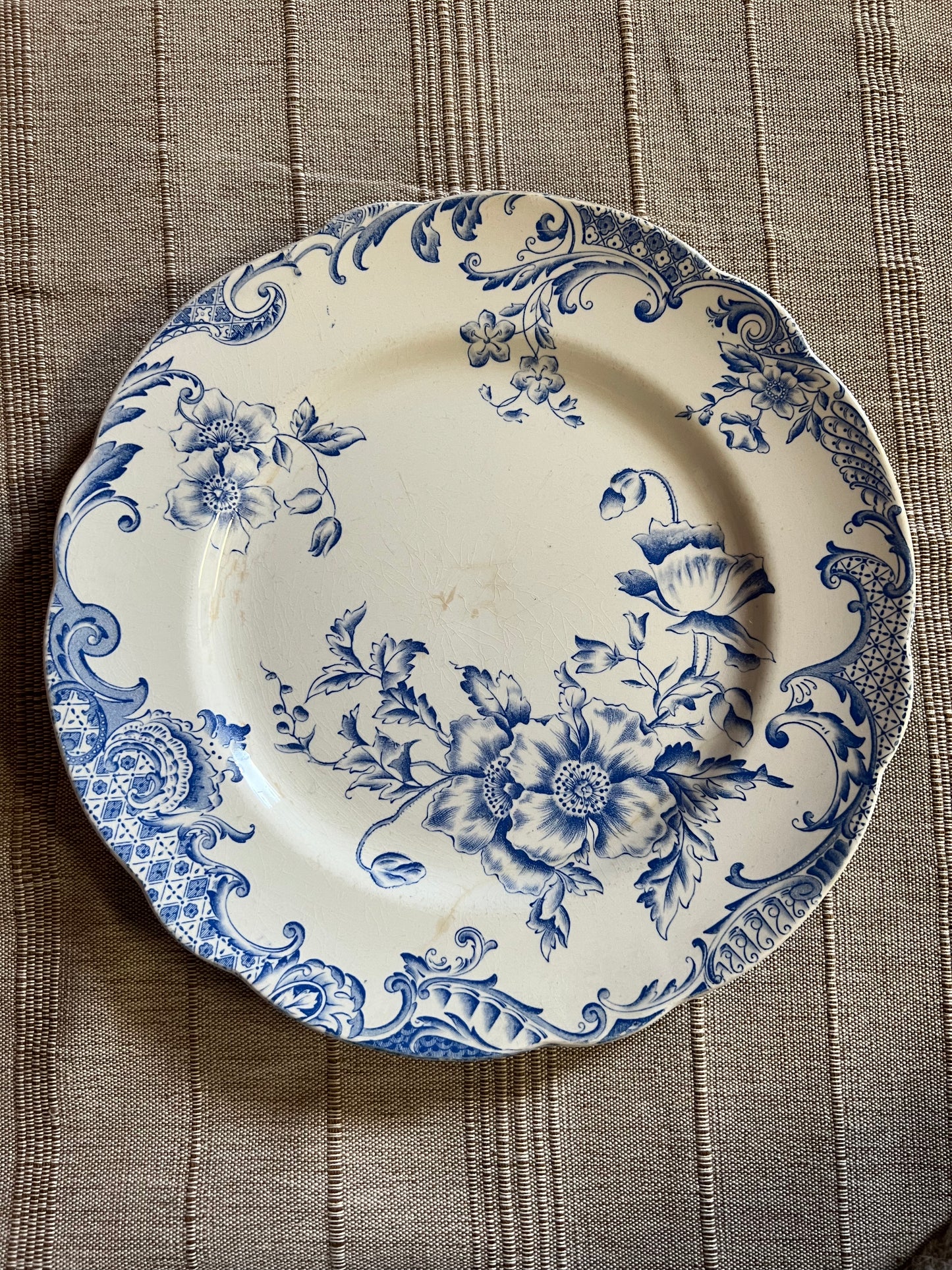 Blåvit mattallrik - Hildur Rörstrand