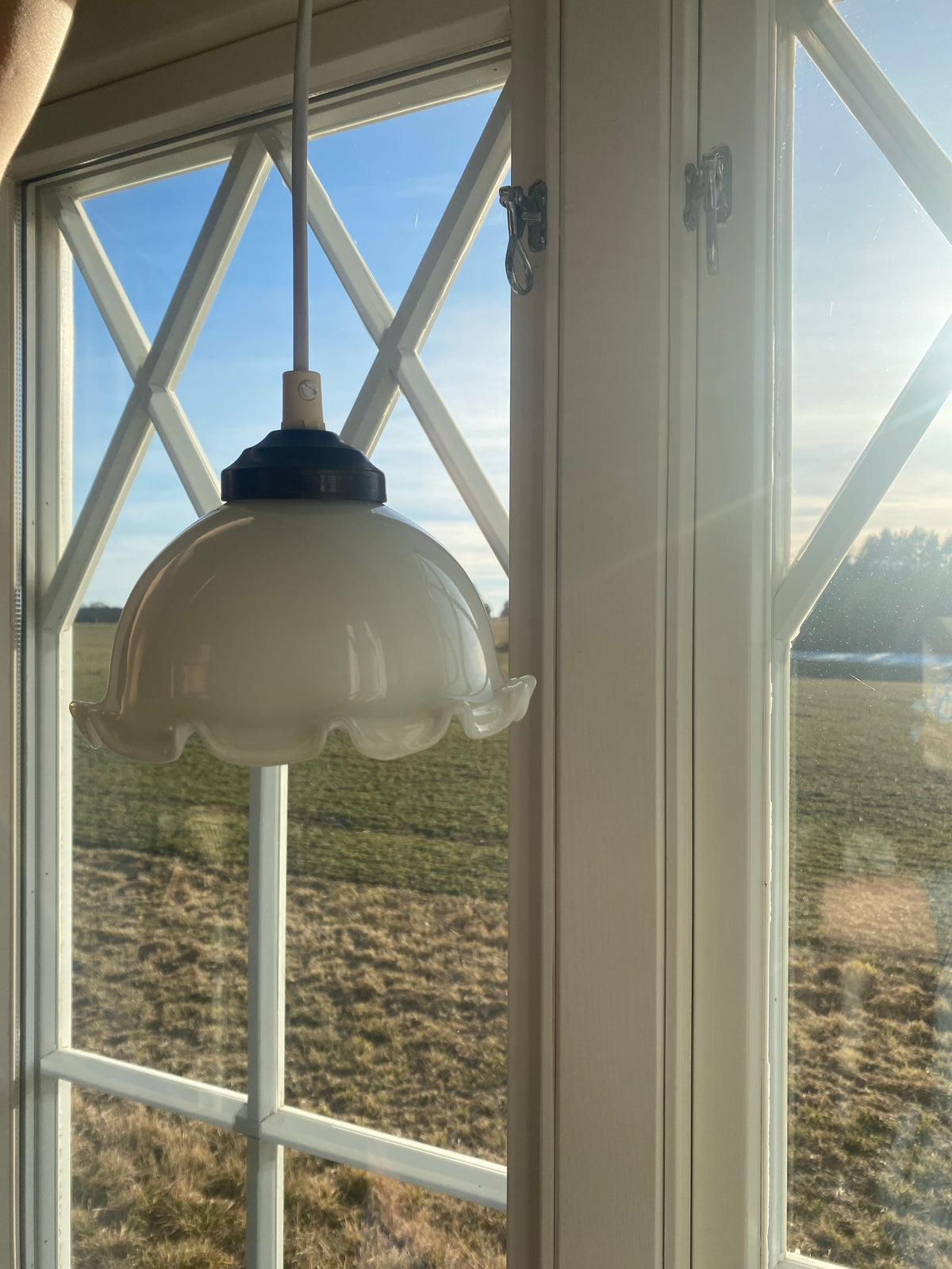 Gräddbakelse till lampa med volang