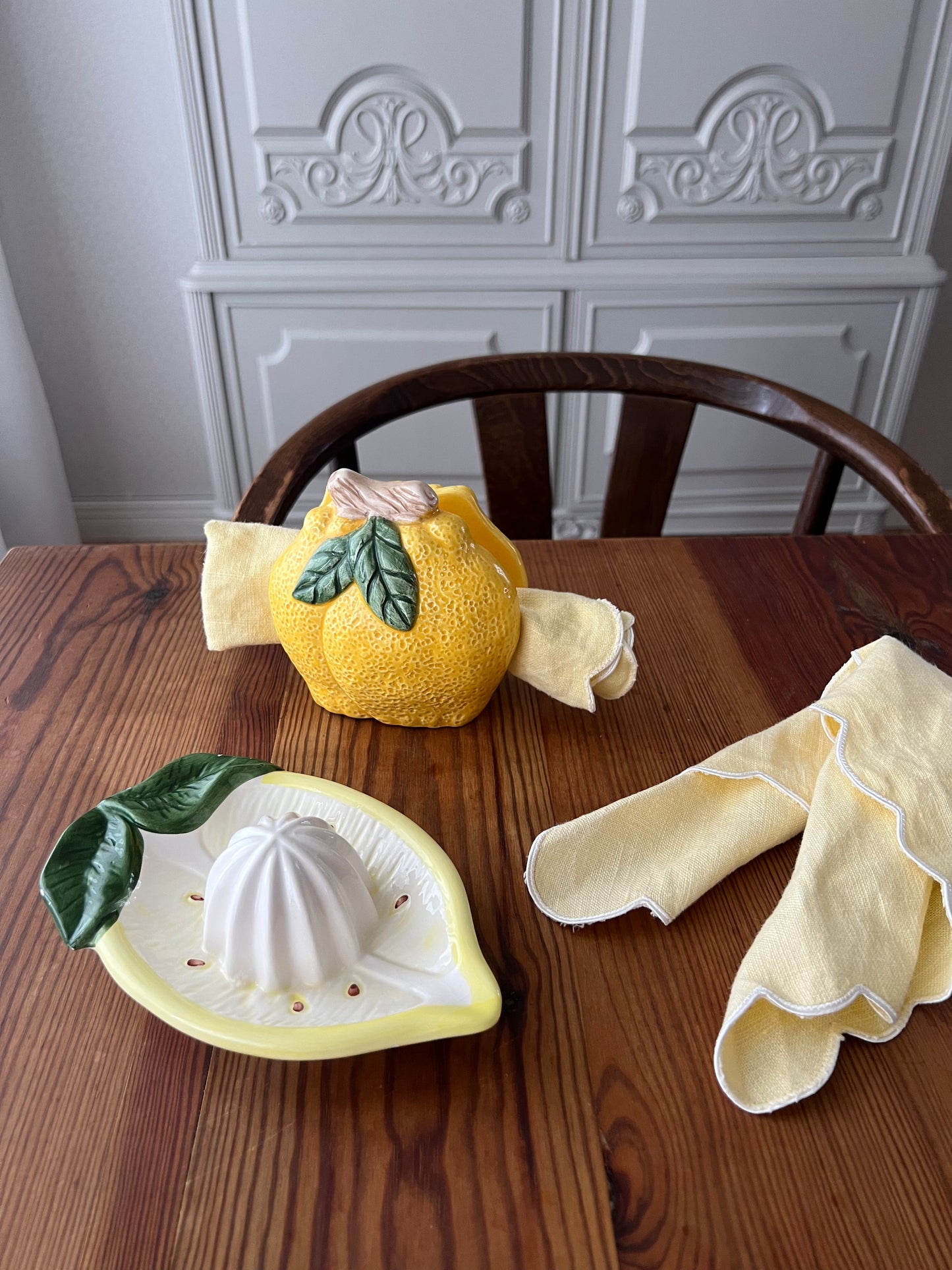 Citruspress i porslin - citron