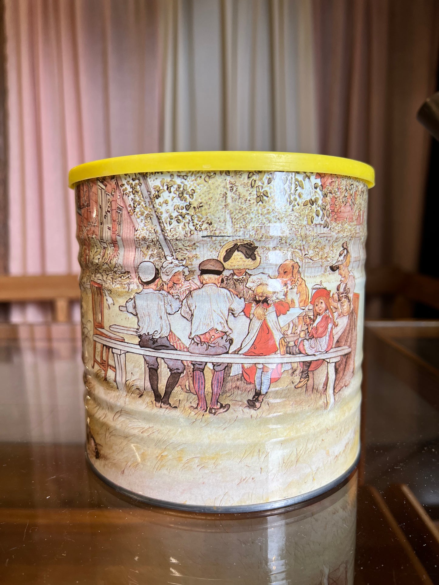Carl Larsson plåtburk med lock
