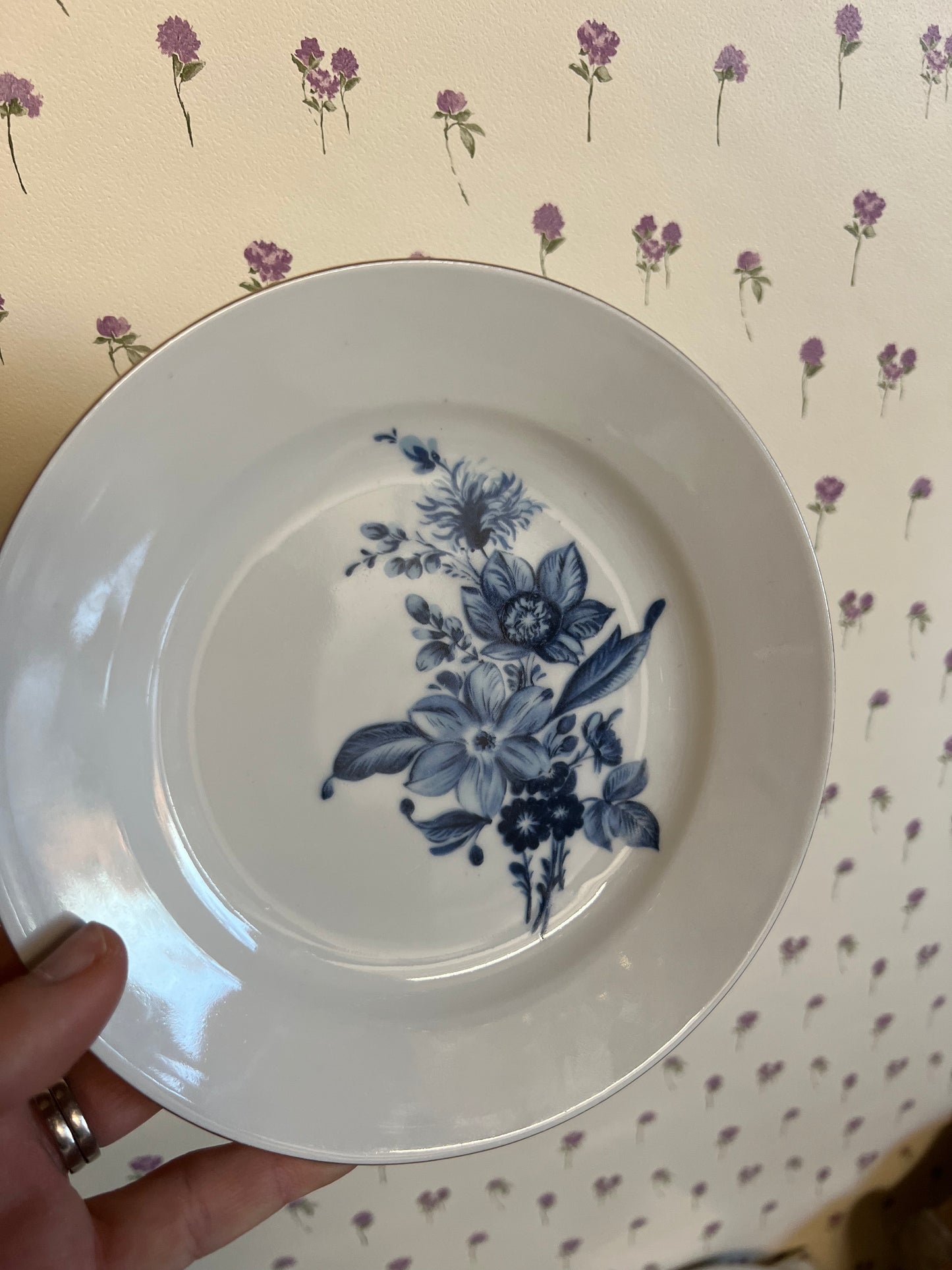 Blåvita assietter, 4st