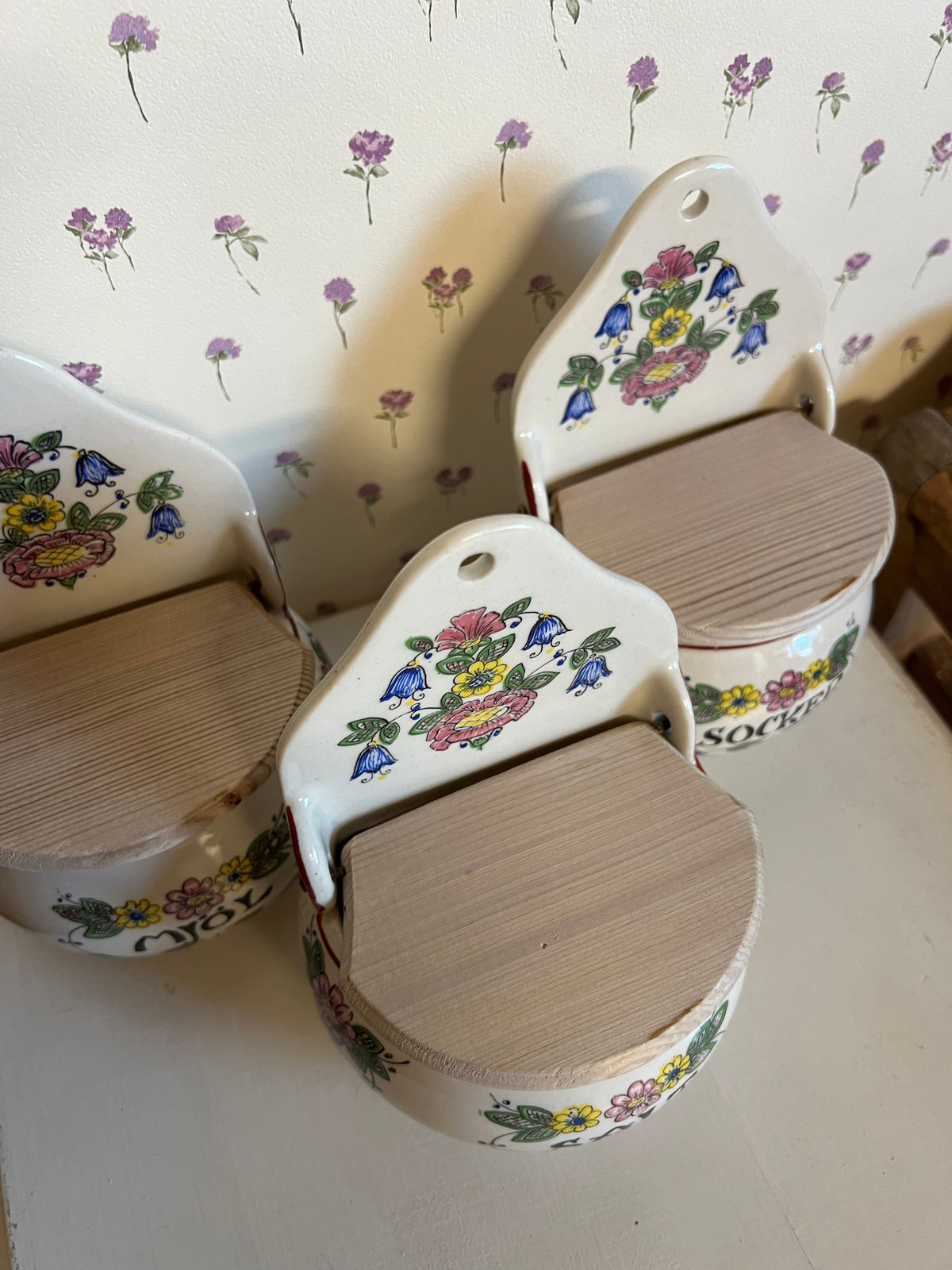 Väggskål med lock - Socker