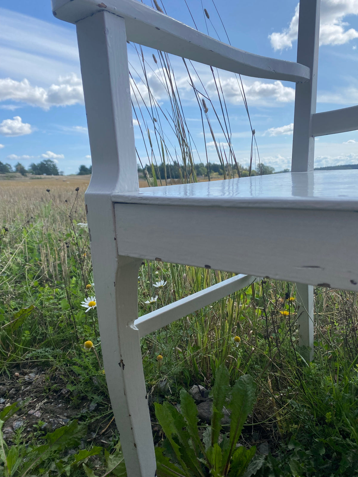 Äldre stor karmstol