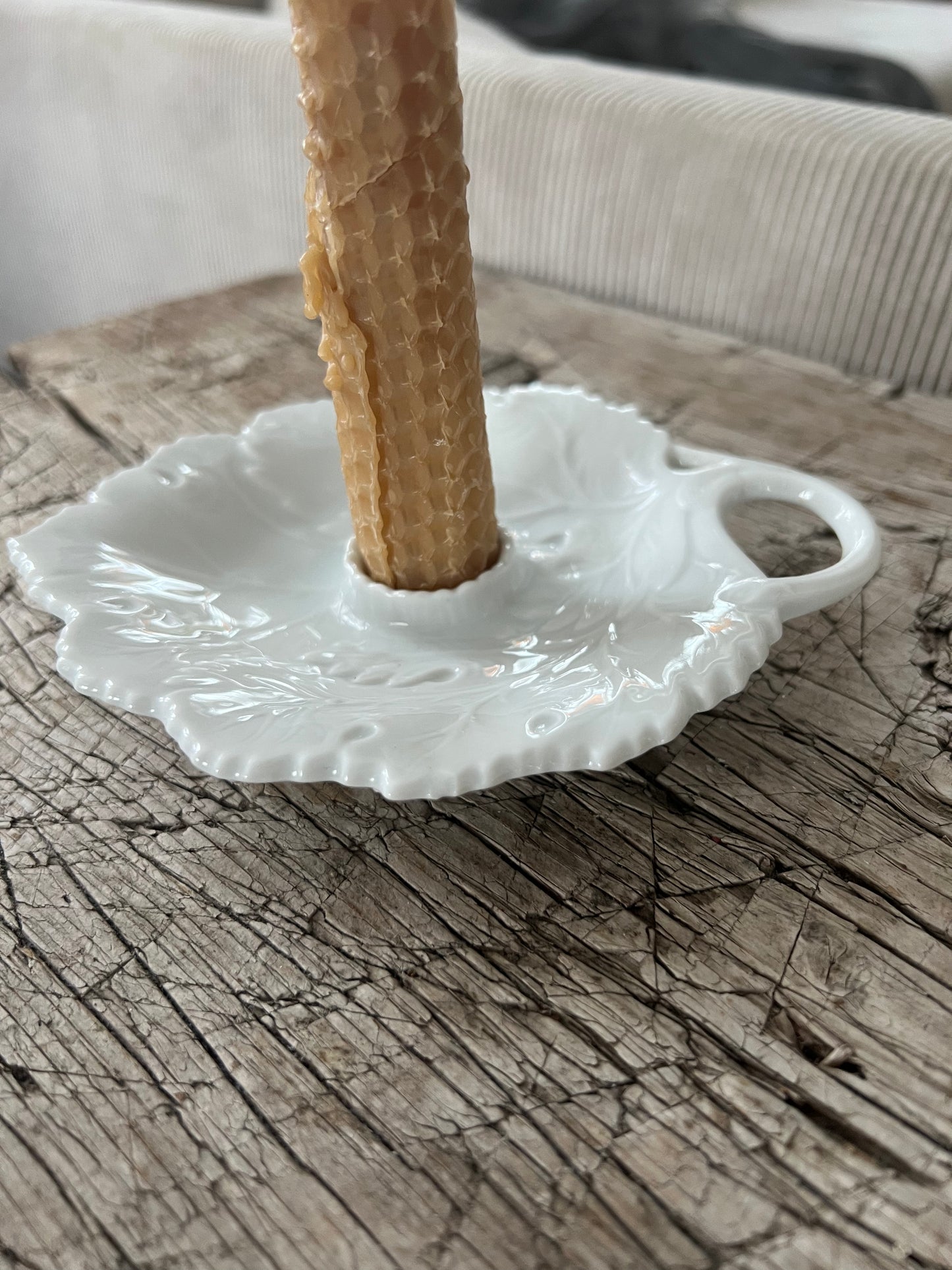 Ljusstake vitt löv