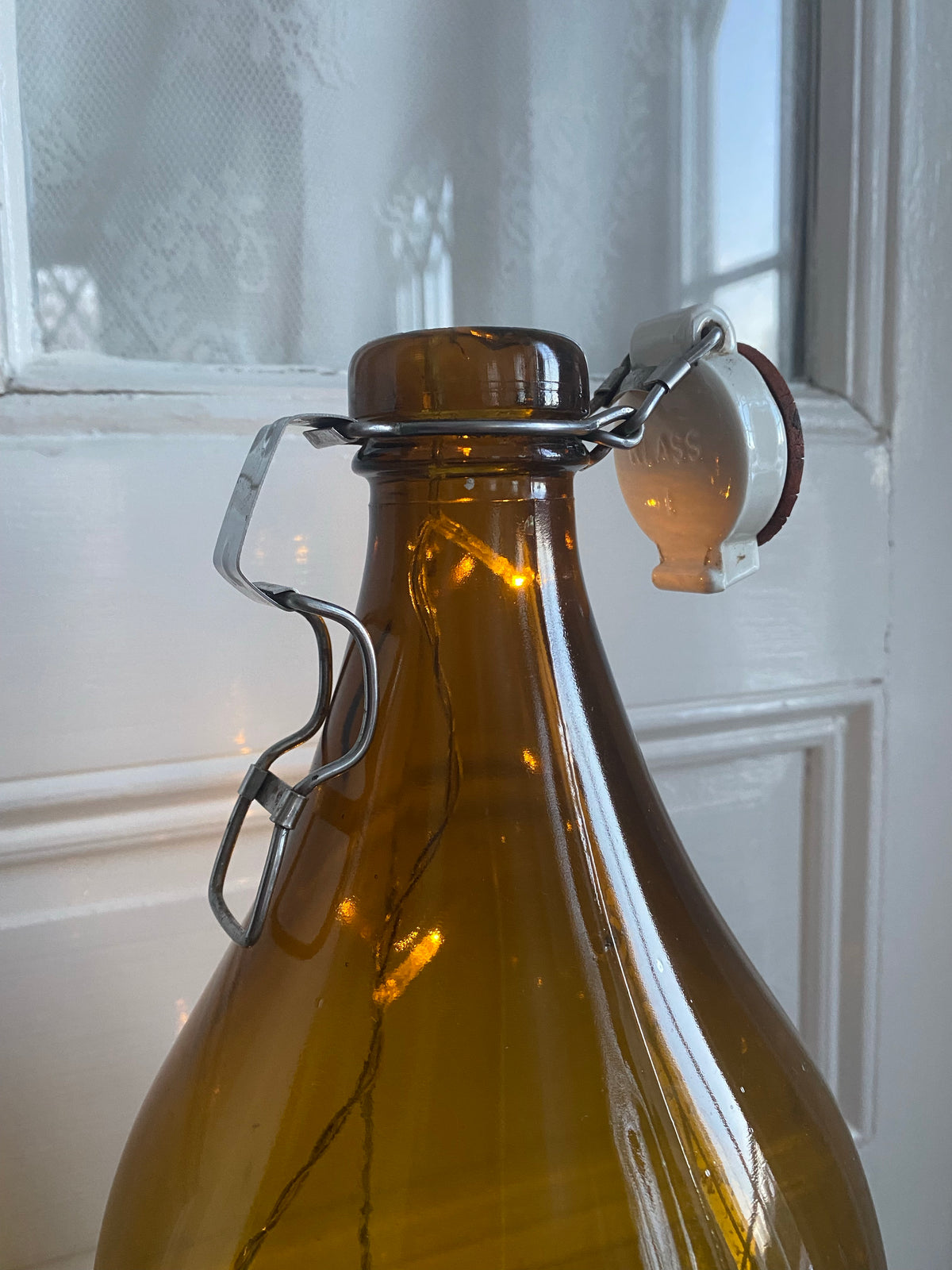 Klass 1 stor flaska i brunt glas