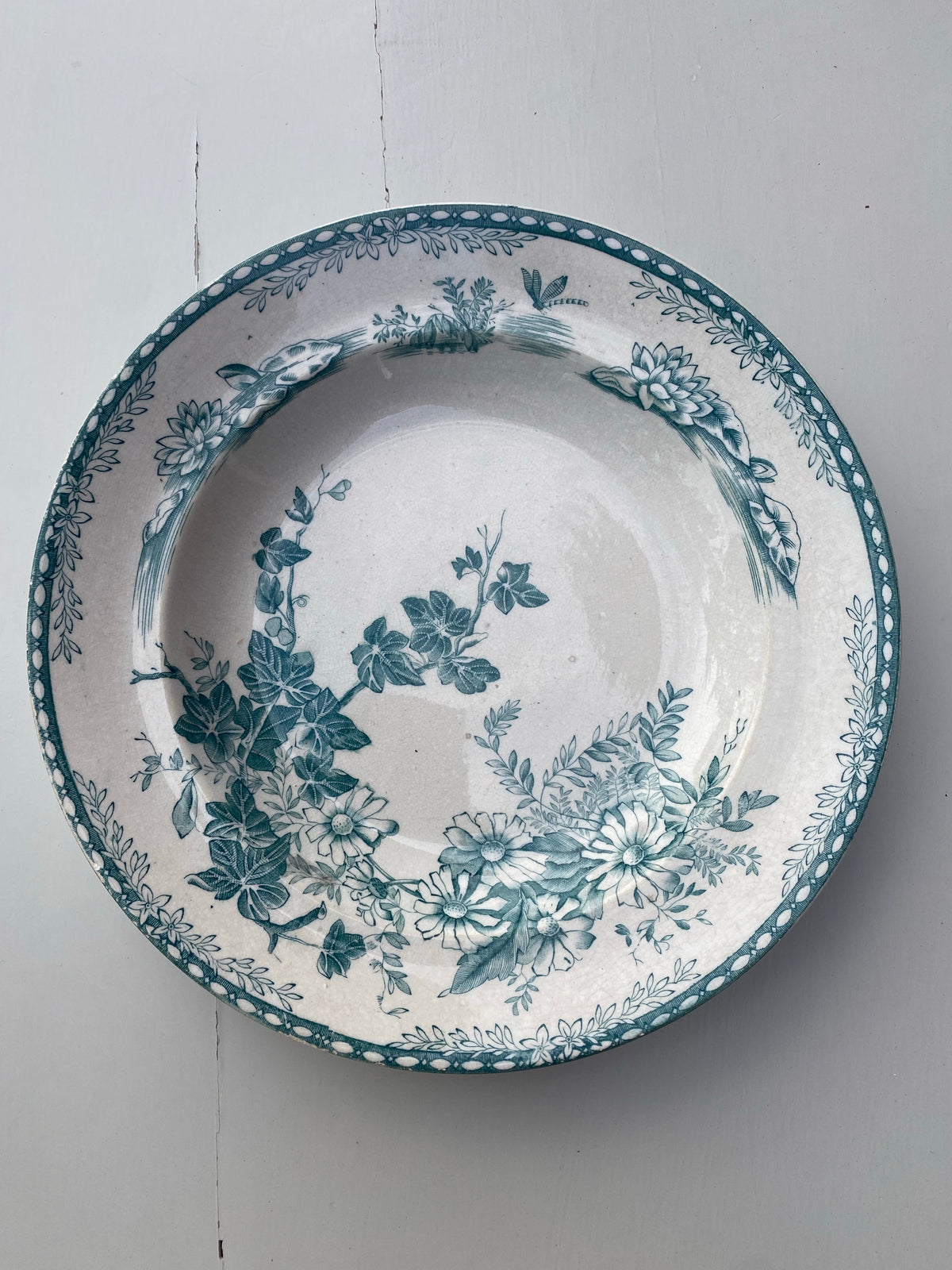 Grön tallrik ”Flora” - Gutafsberg