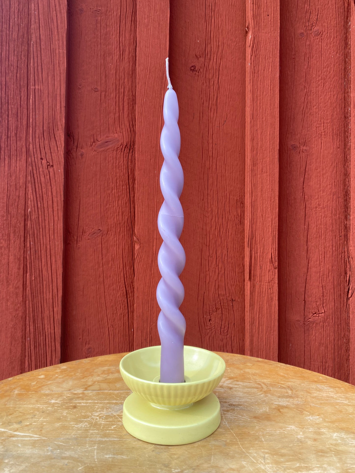 Cupcake ljusstake i gul keramik - GEFLE