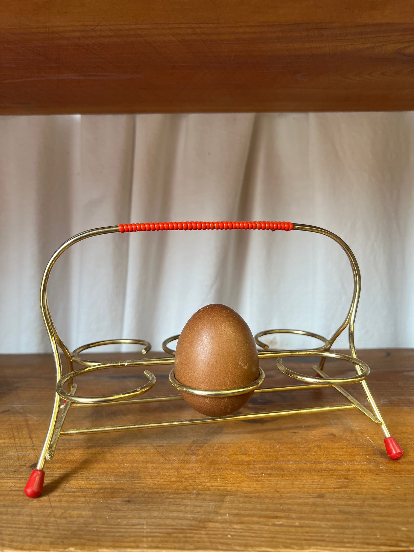 Äggställ i mässing, retro