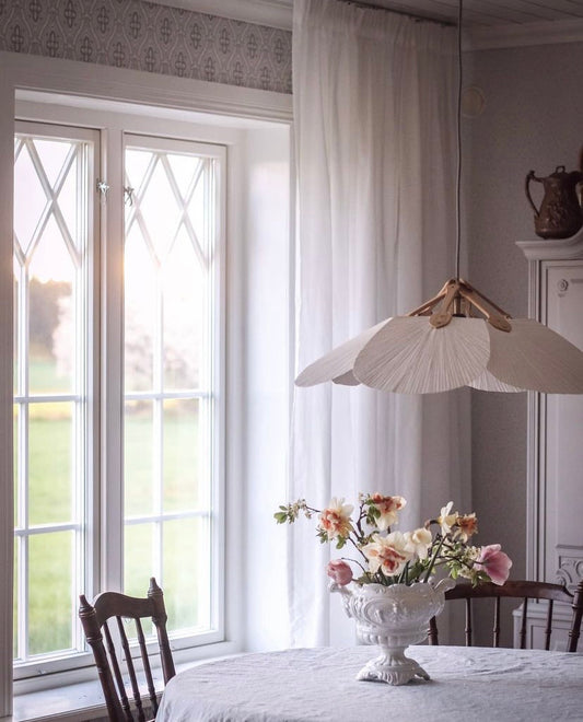 DIY solfjäderlampa