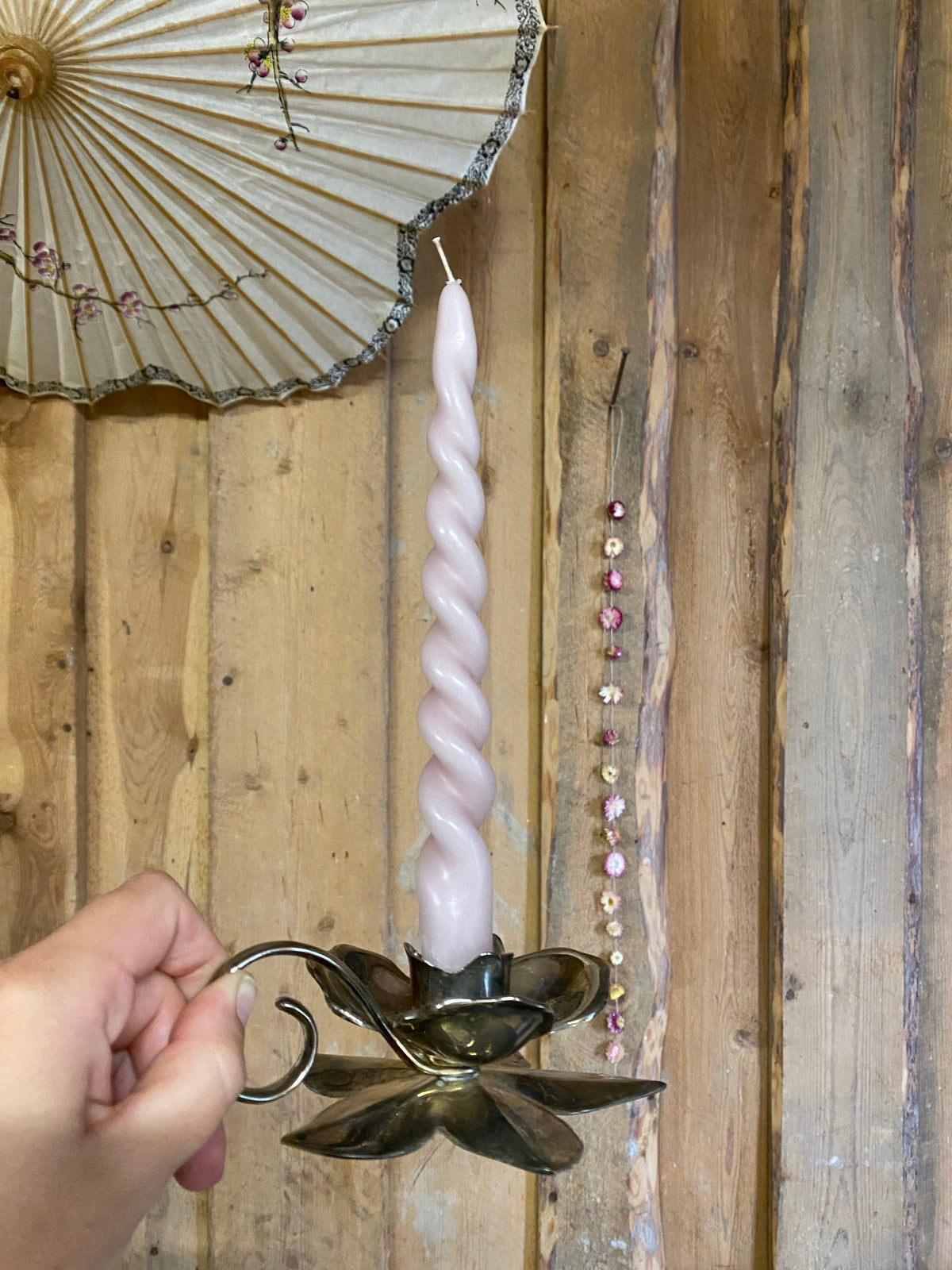 Paret ljusstakar i silver