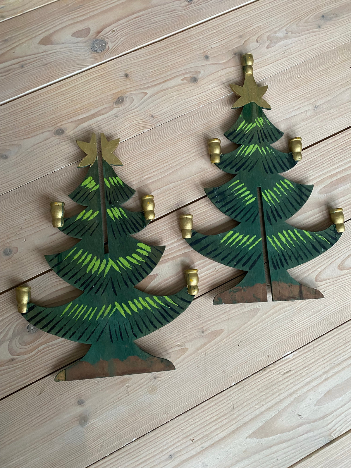 Träjulgran för julgransljus