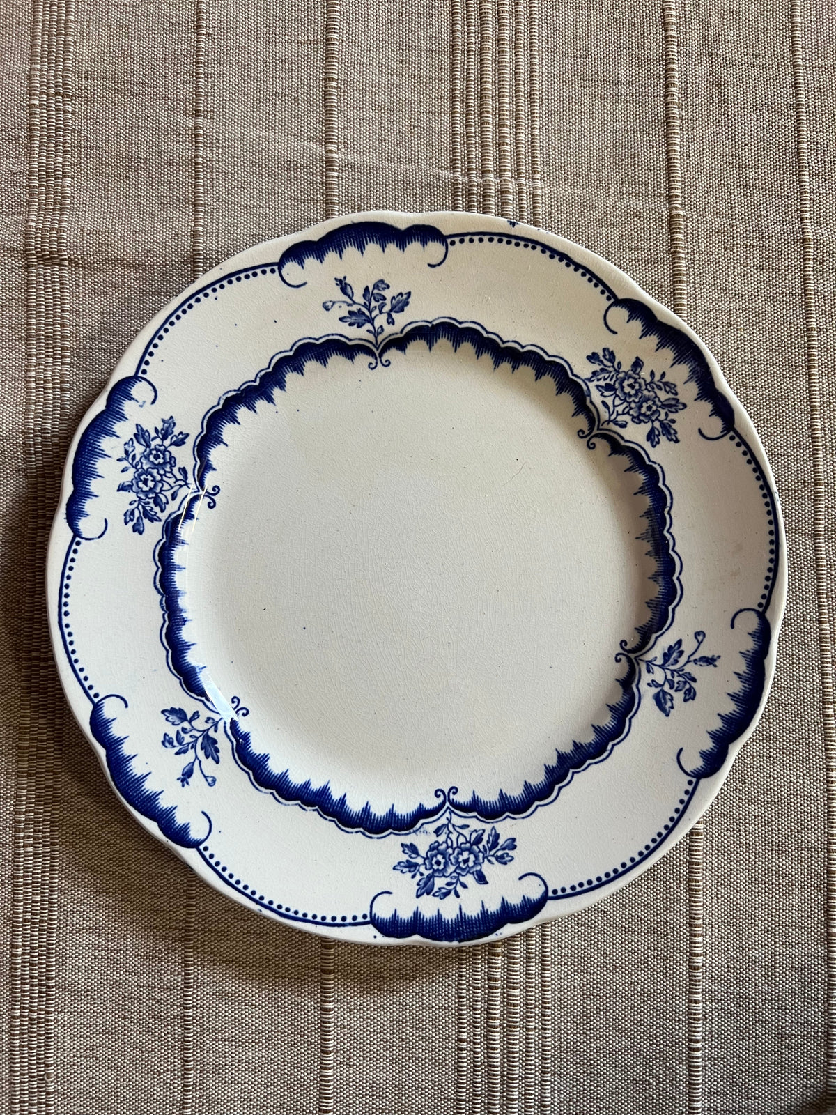 Blåvit tallrik - Paris Gustafsberg (2 i lager)