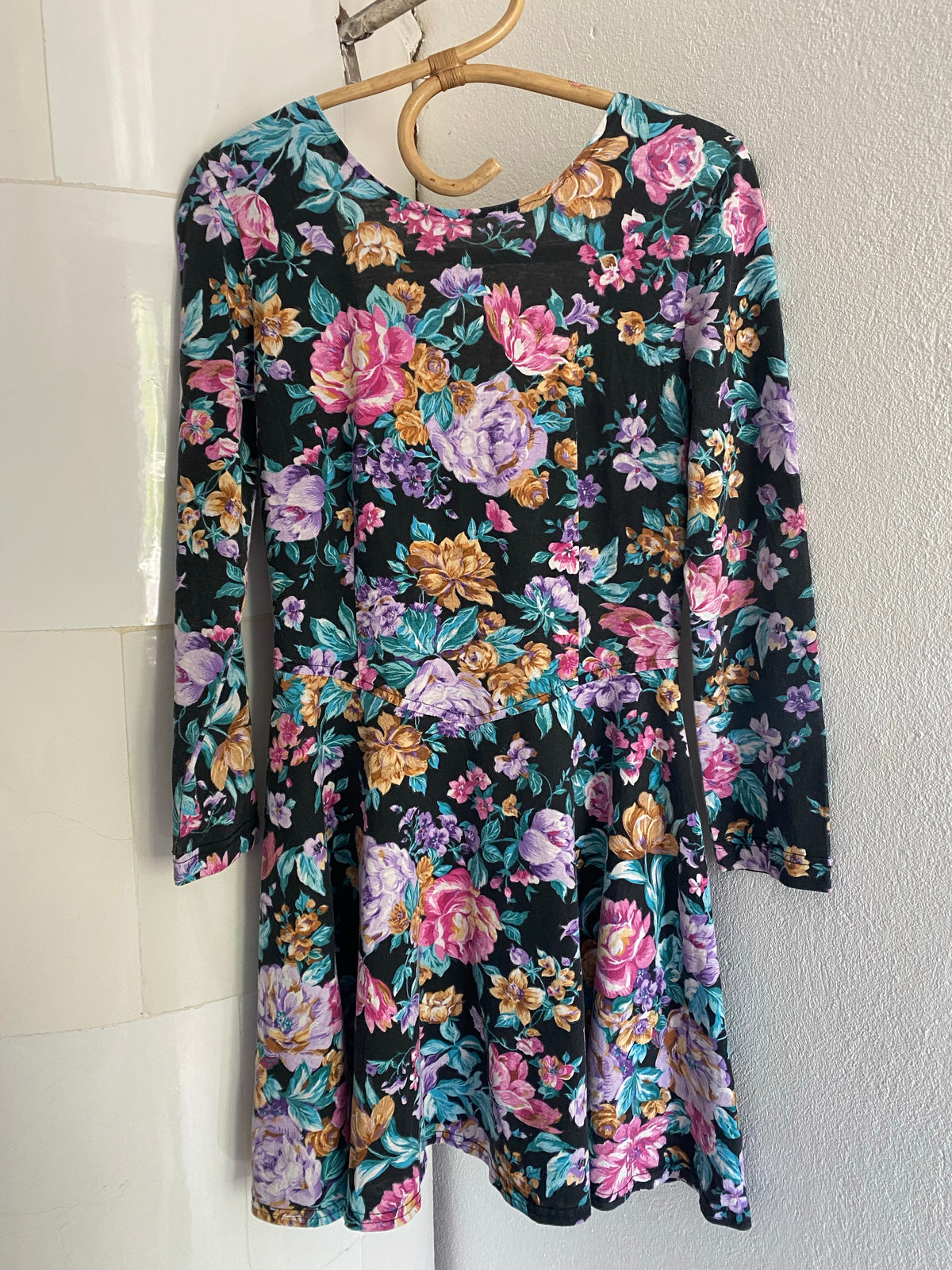 Vintage blommig klänning