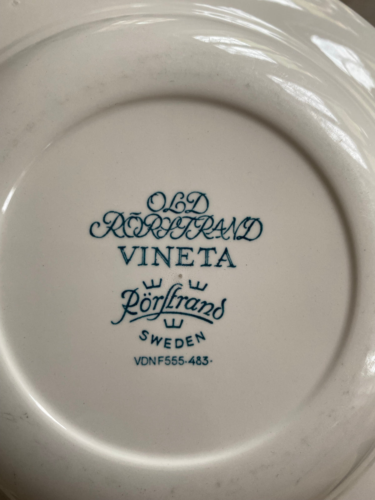 Blåvit djup tallrik - VINETA Old Rörstrand