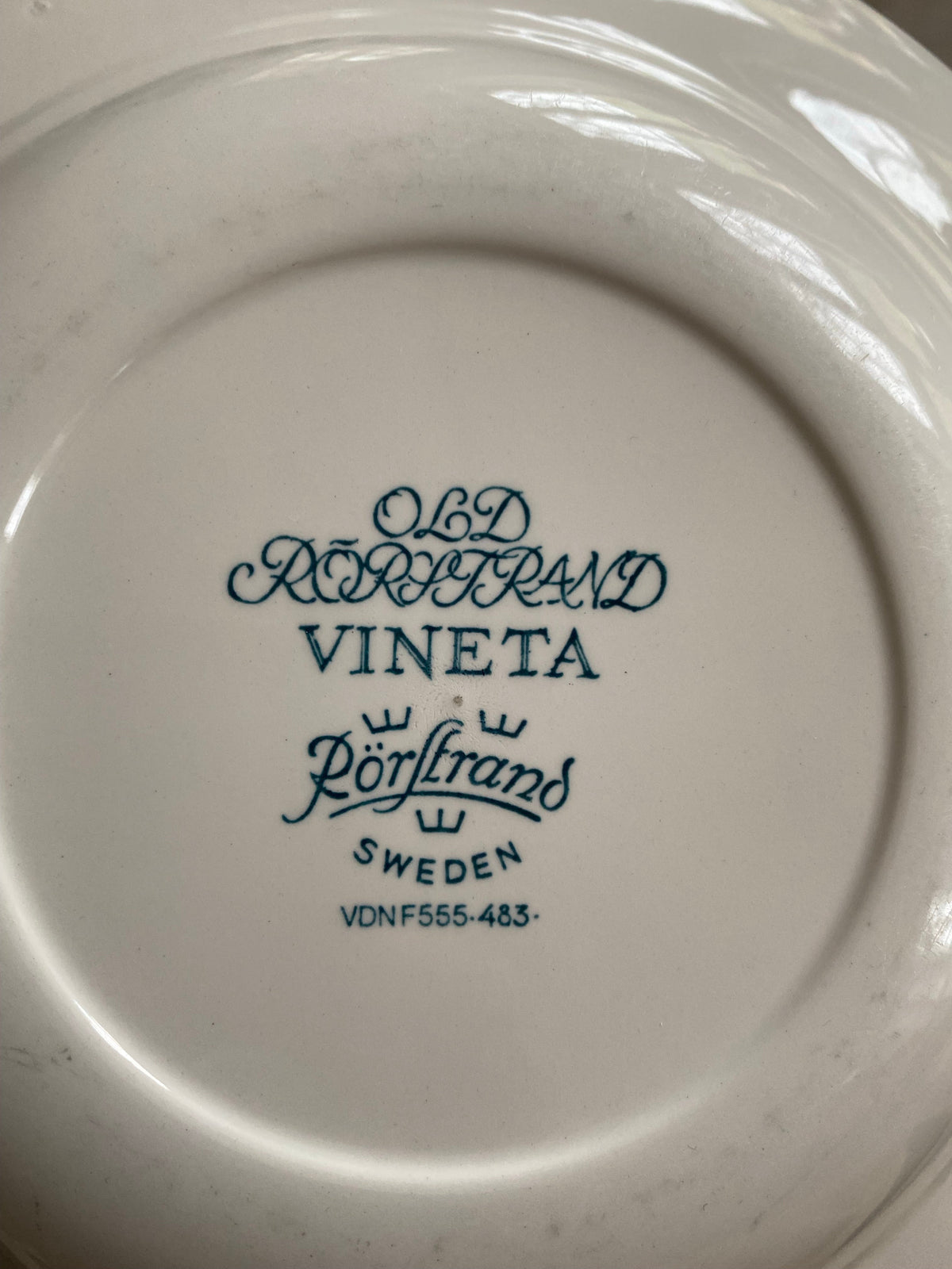Blåvit djup tallrik - VINETA Old Rörstrand