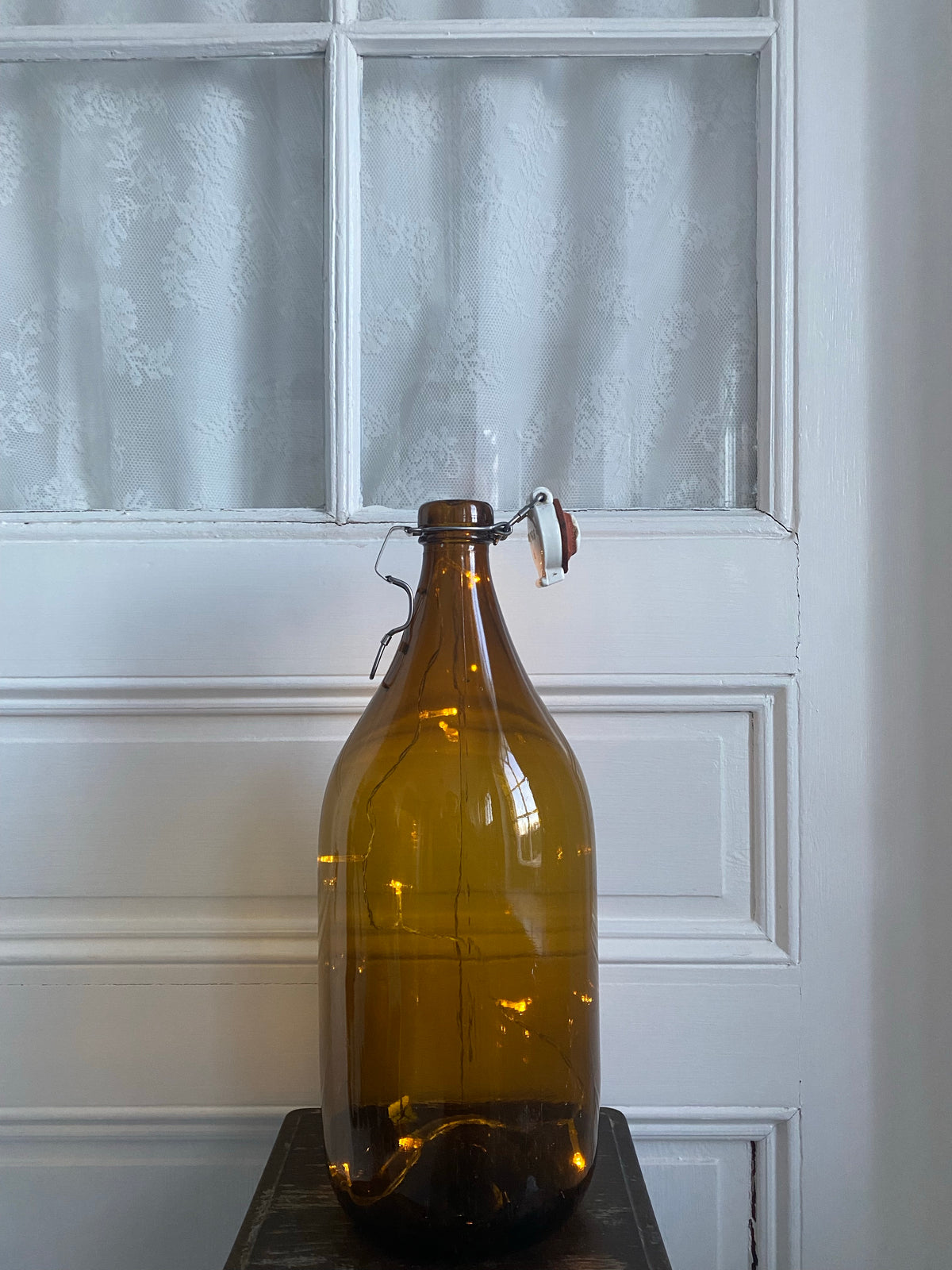Klass 1 stor flaska i brunt glas
