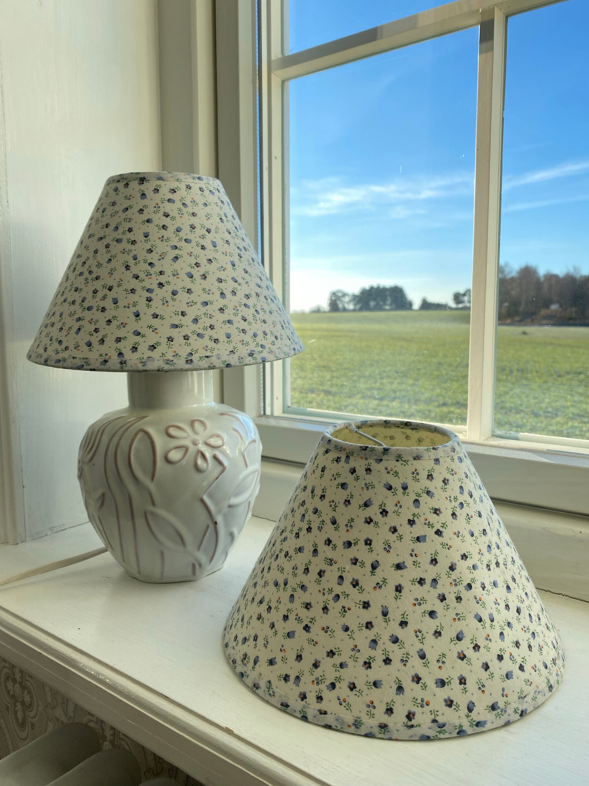Två bedårande lampskärmar - flores