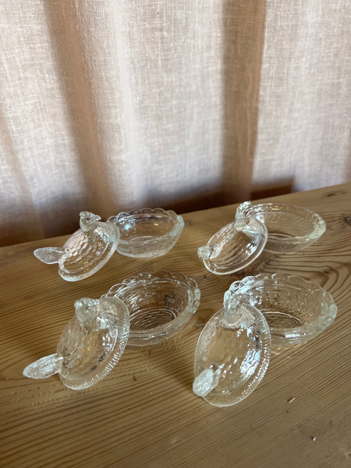 Liten glashöna - gömma för flingsalt